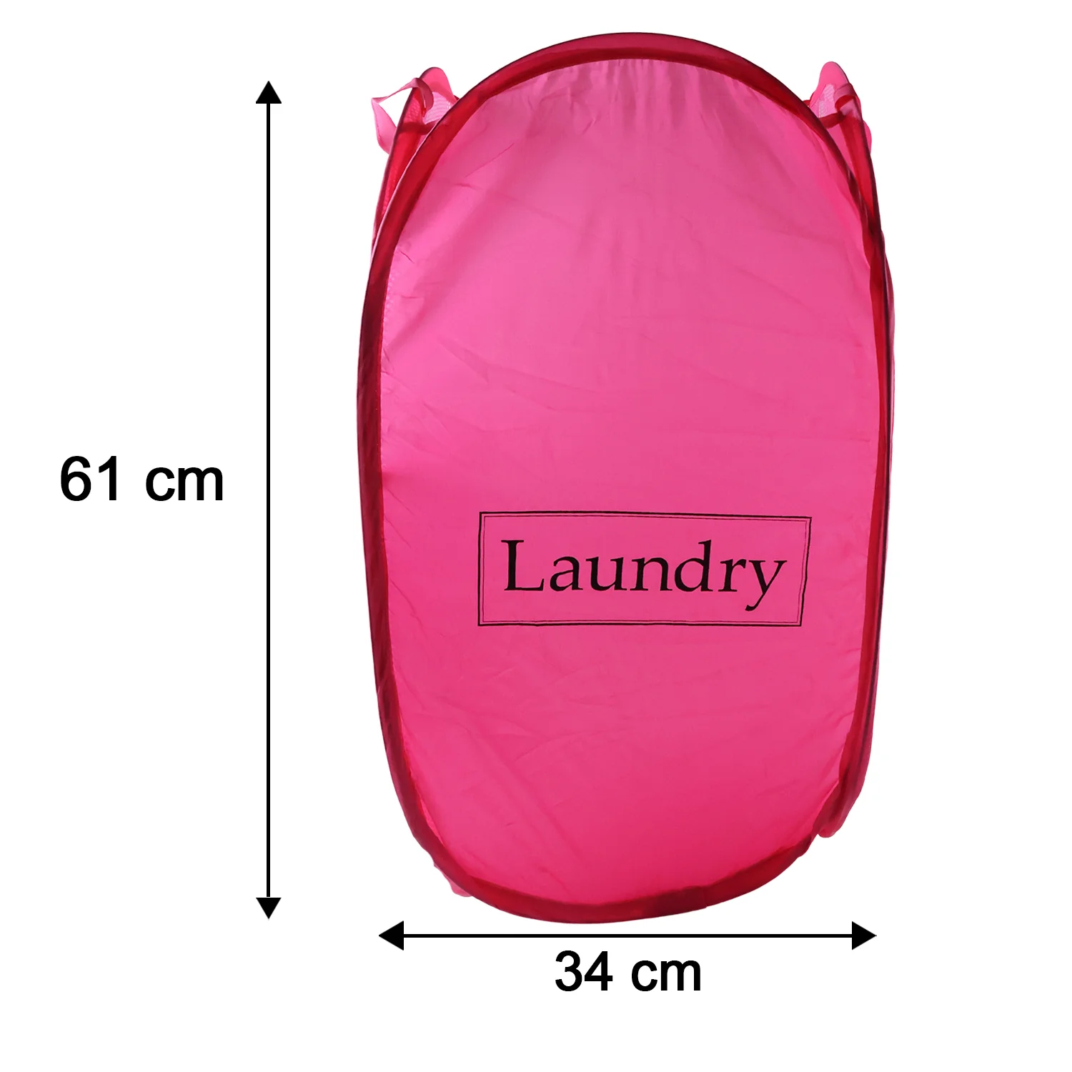 Foldable Laundry Basket Fabric Mesh Clothes Hamper Storage Bag (1 Pc,60x36cm) - Image 6