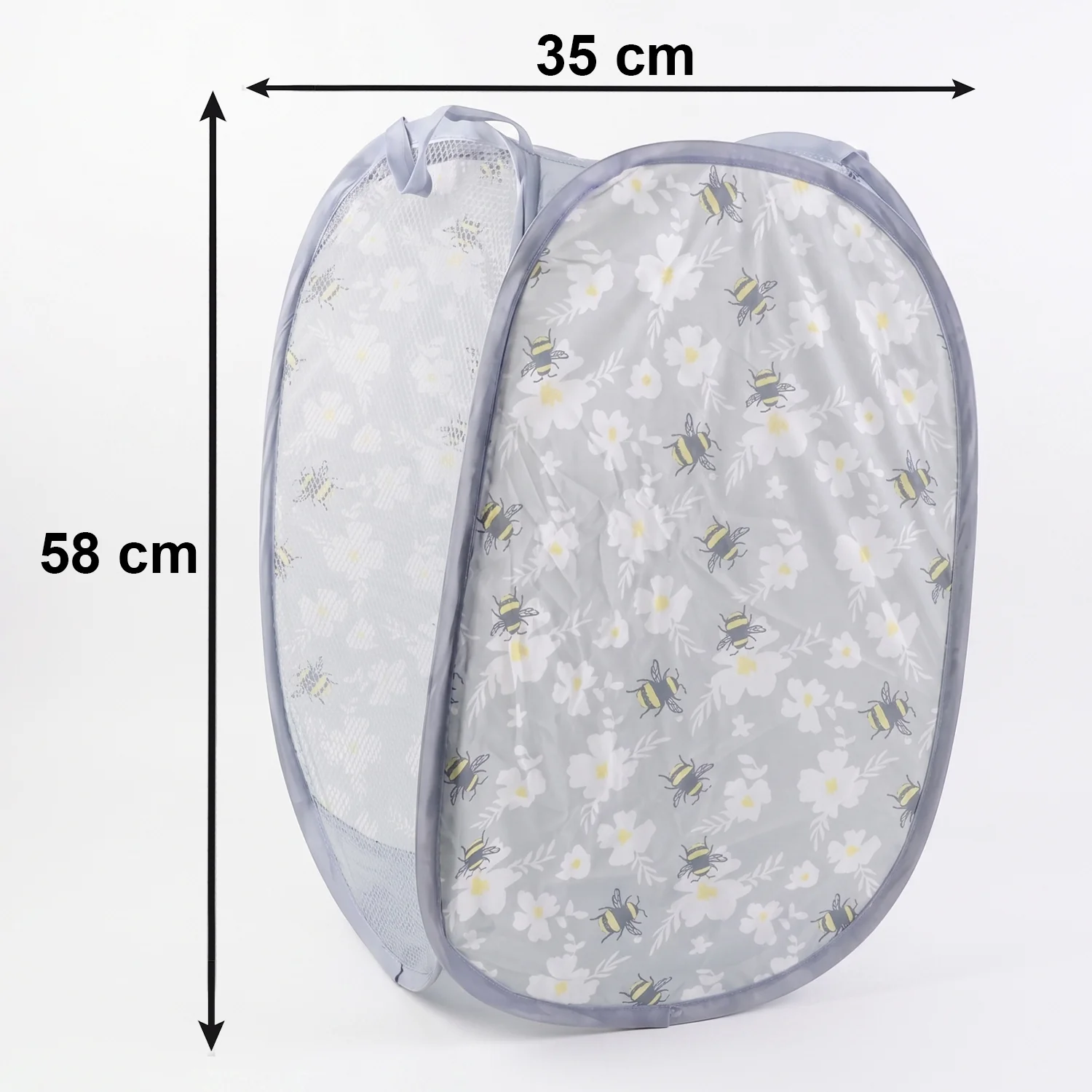 Foldable Mesh Laundry Bag Hamper (1 Pc, 36x36x56 Cm) - Image 6