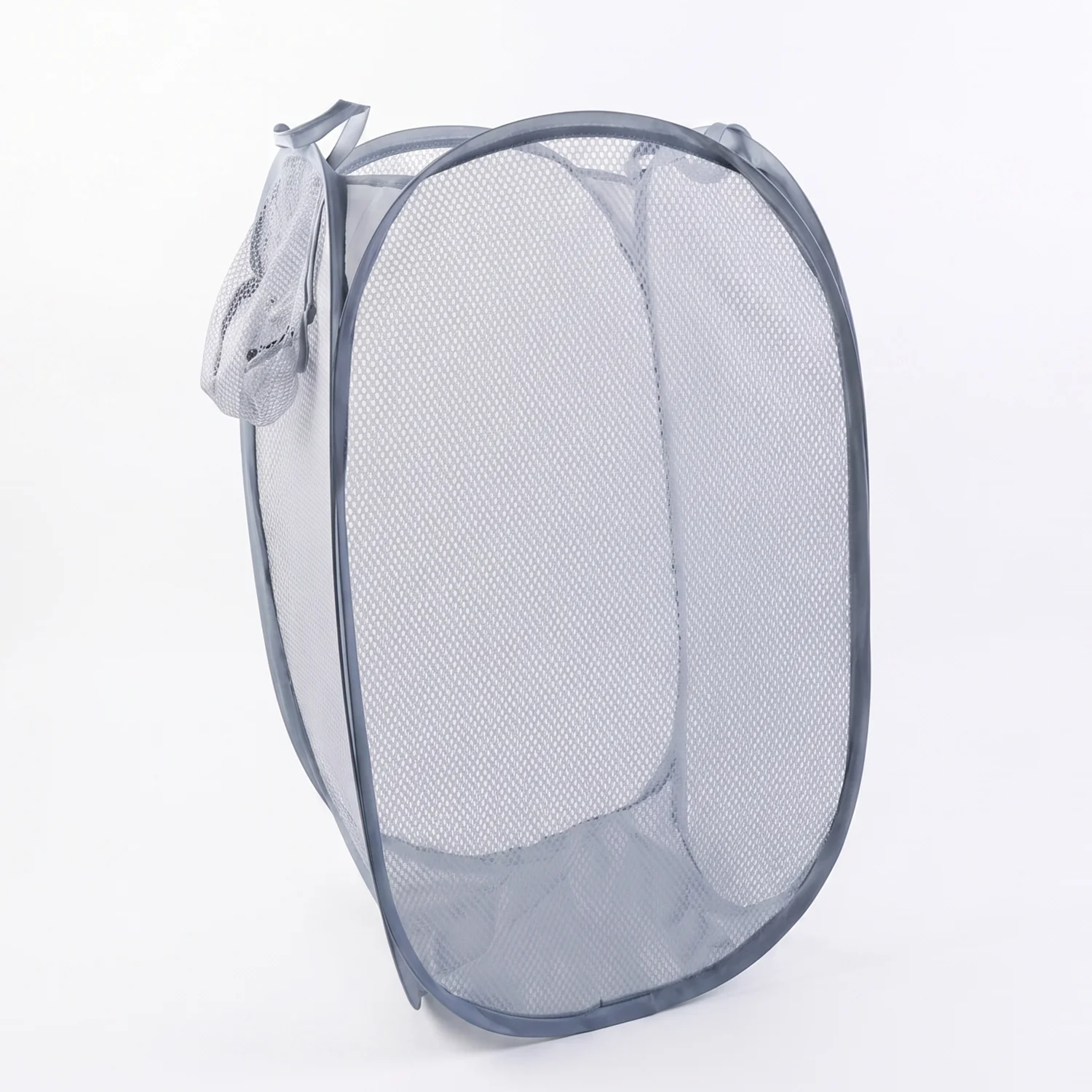 Foldable Mesh Laundry Bag Hamper (1 Pc, 30x30x62 Cm) - Image 5
