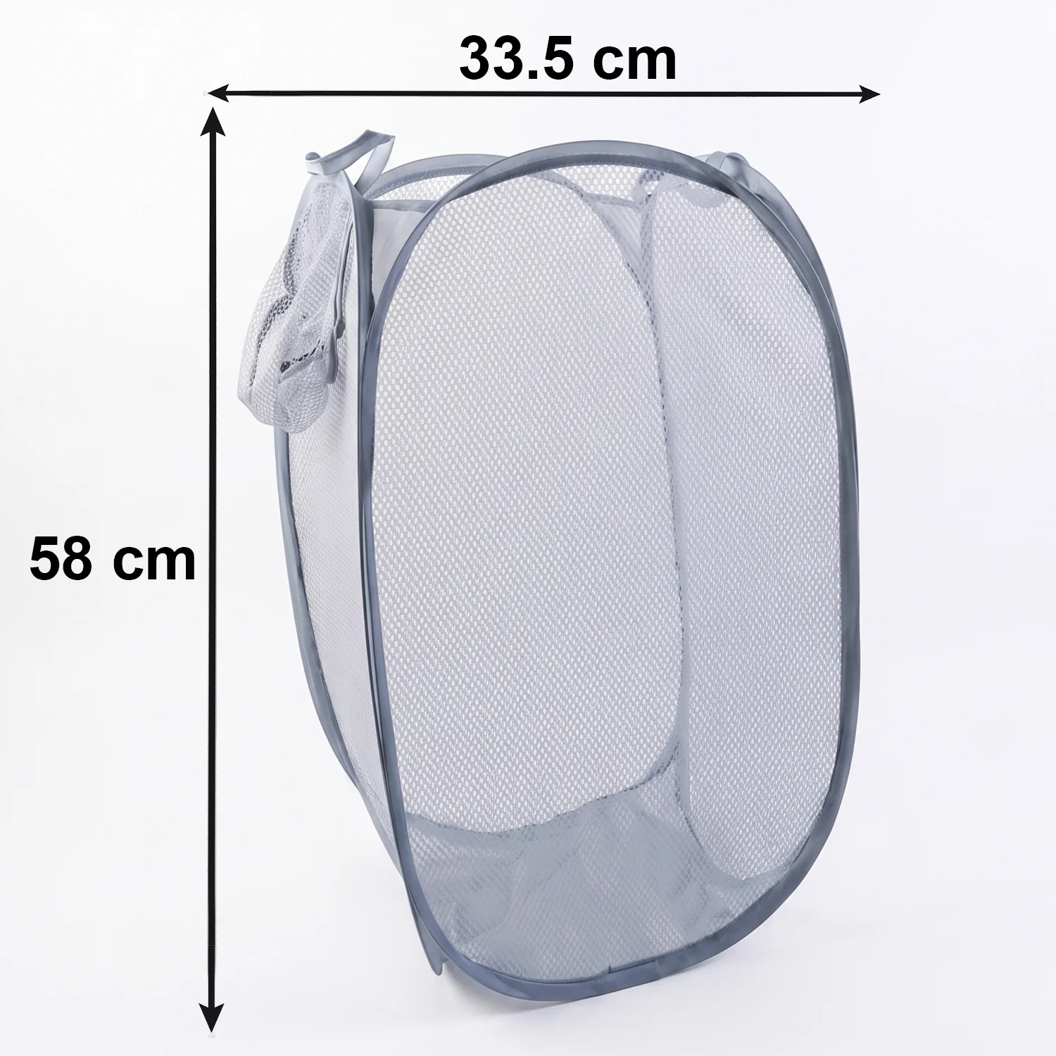 Foldable Mesh Laundry Bag Hamper (1 Pc, 30x30x62 Cm) - Image 6