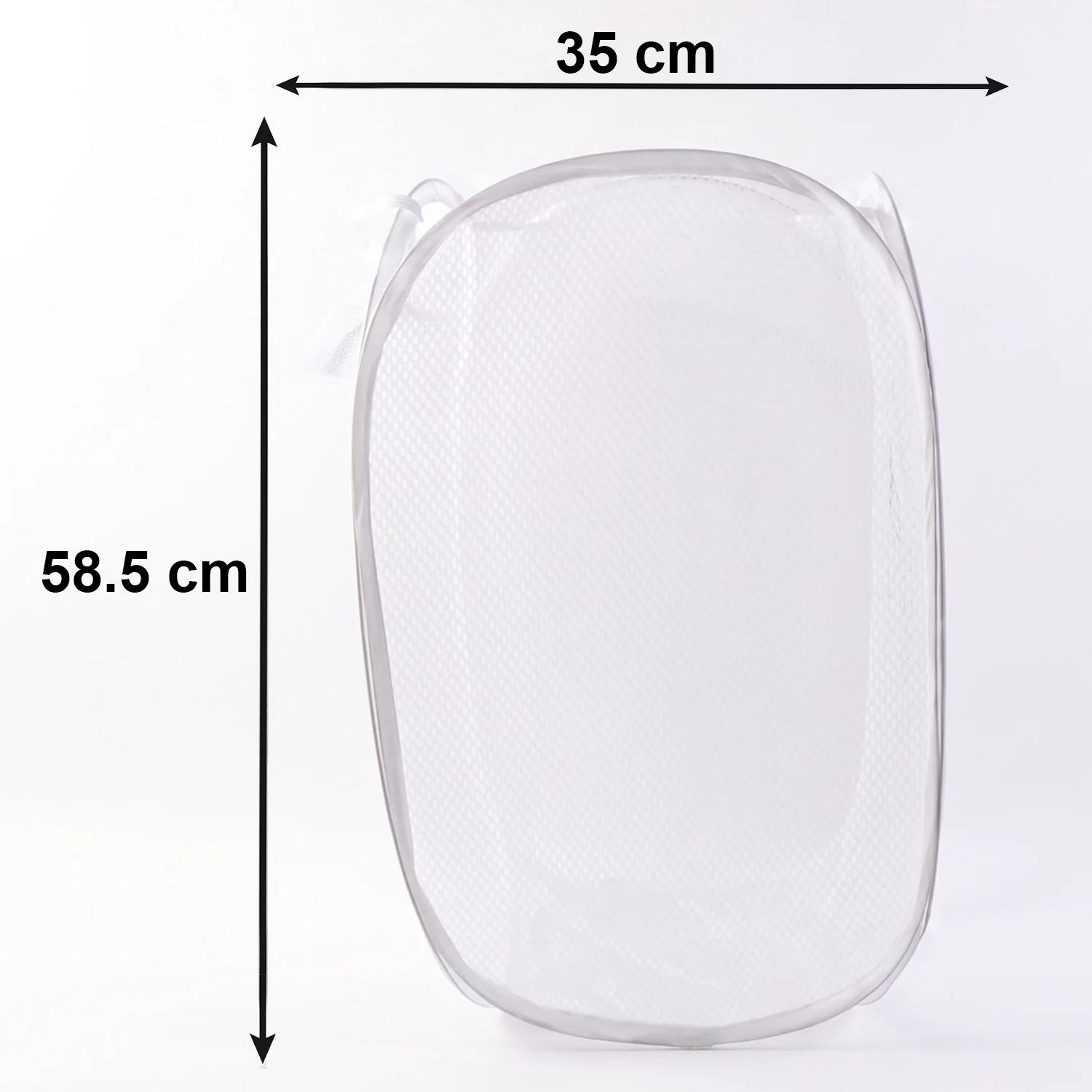Foldable Mesh Laundry Bag Hamper (1 Pc, 32x56 Cm) - Image 6