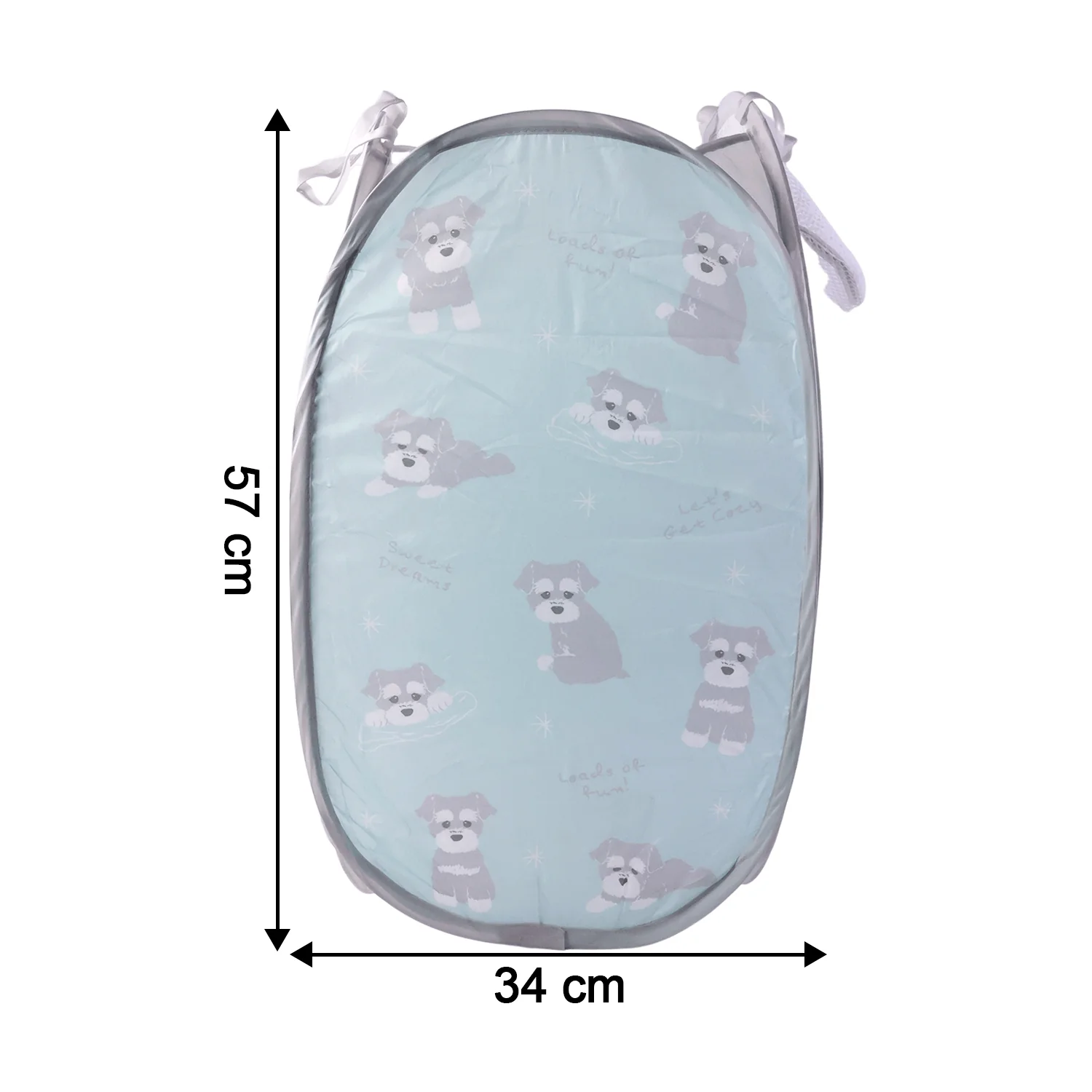 Foldable Mesh Laundry Bag Hamper (1 Pc, 34x34x57 Cm) - Image 6