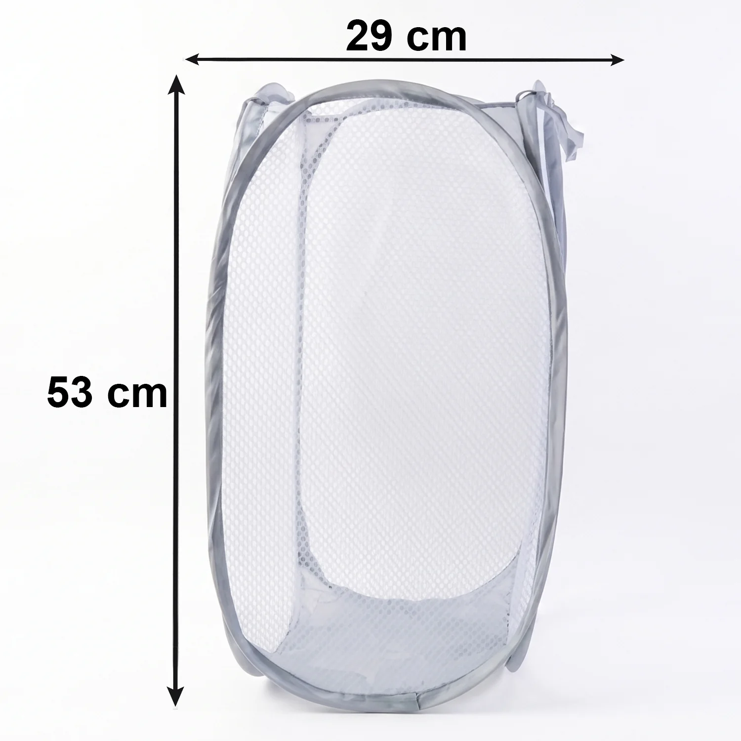Foldable Mesh Laundry Bag Hamper (1 Pc, 50x32x32 Cm) - Image 6