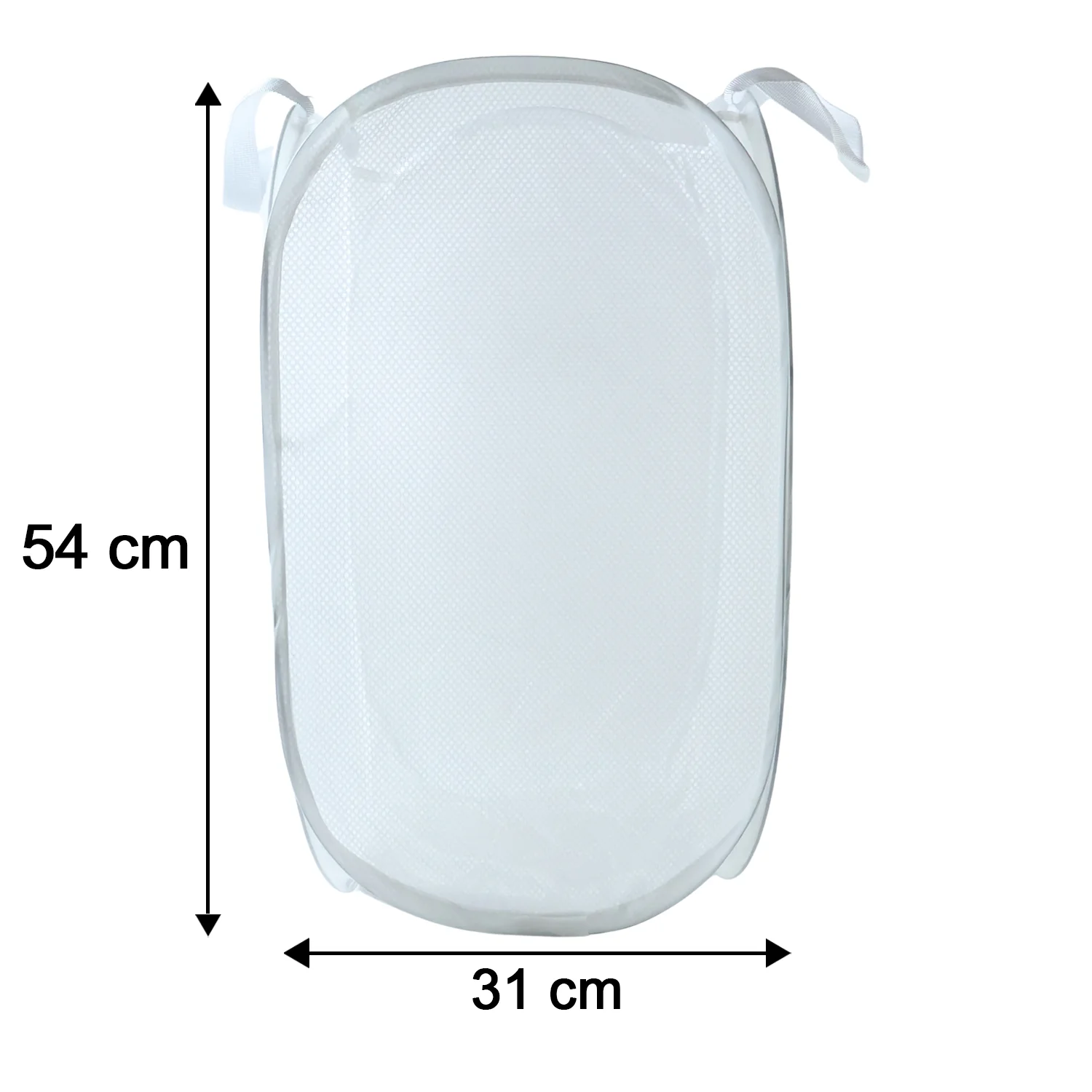 Foldable Laundry Basket Fabric Mesh Clothes Hamper Bag (1 Pc,33x33x54cm) - Image 6