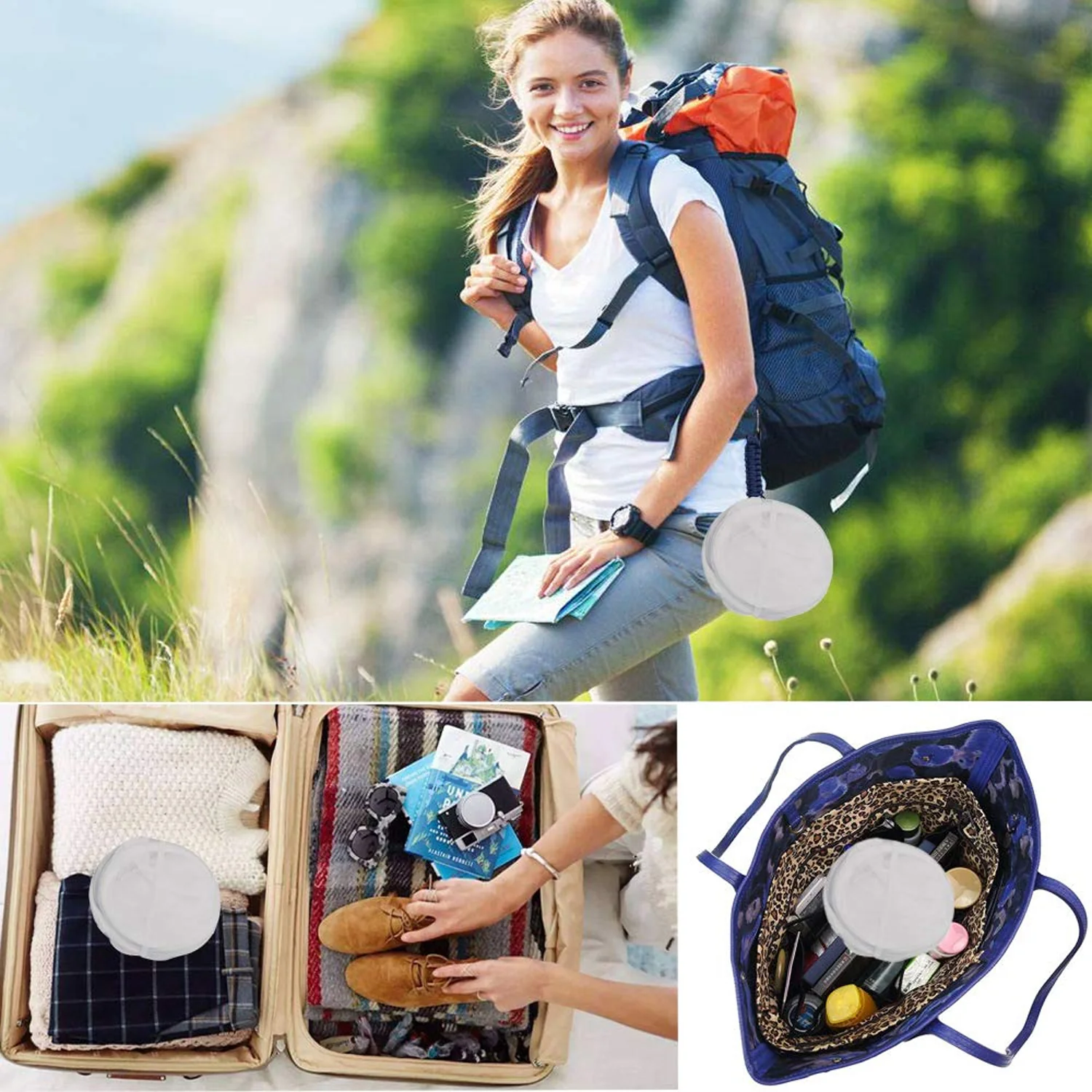 Foldable Laundry Basket Fabric Mesh Clothes Hamper Bag (1 Pc,33x33x54cm) - Image 7