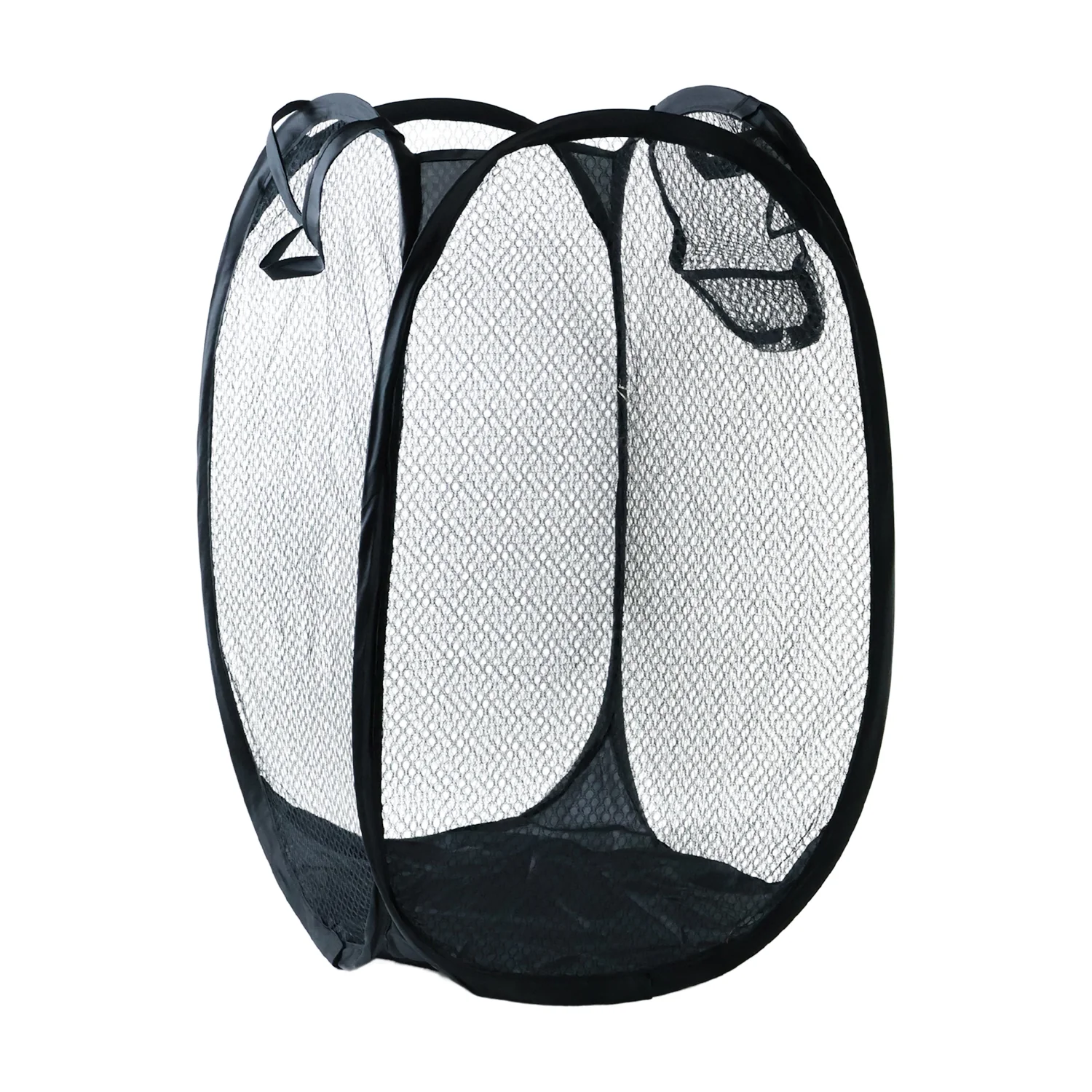 Foldable Mesh Laundry Basket Storage Hamper Bag (1 Pc, 34x34x57 Cm) - Image 4