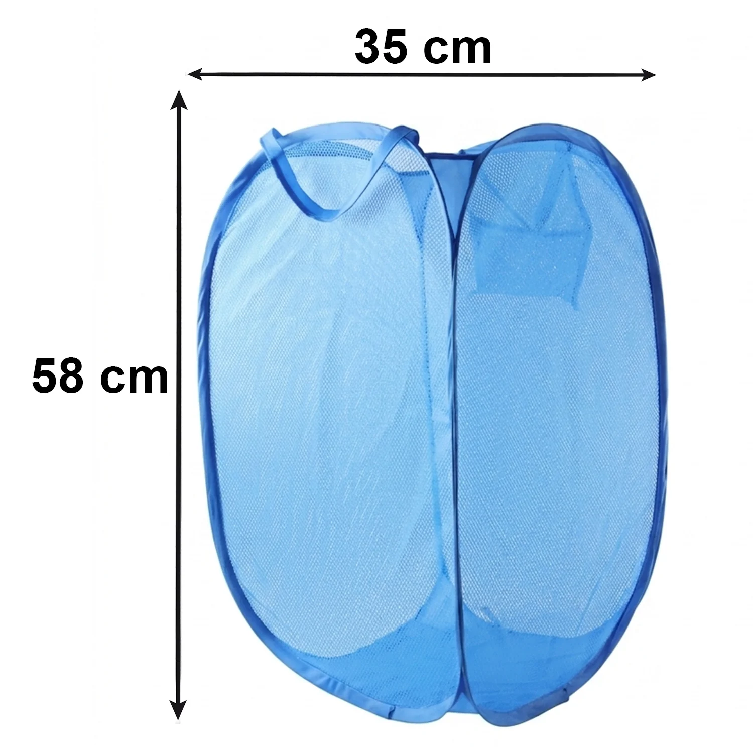 Foldable Mesh Laundry Basket with Handles Large Clothes Hamper (1 Pc,36x36x58cm) - Image 6