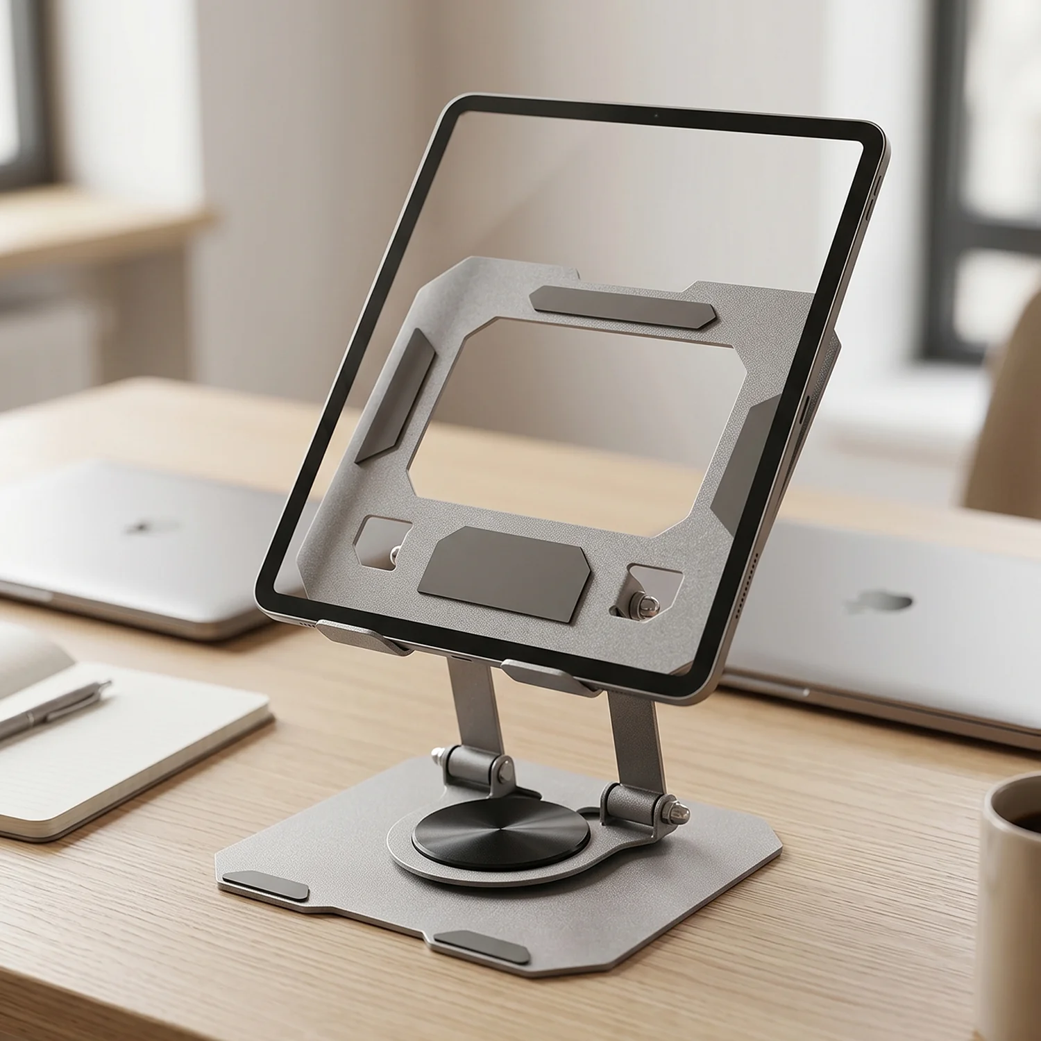 Foldable Metal Phone & Tablet Stand Holder (1 Set) - Image 8