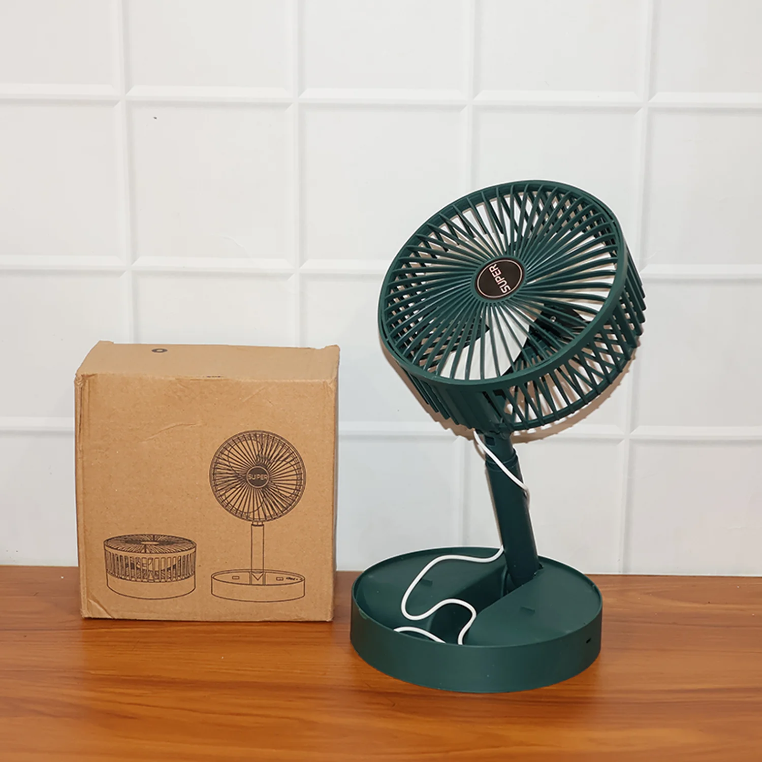 Foldable Mini Desk Fan with Adjustable Height and Angle (1 Pc) - Image 10