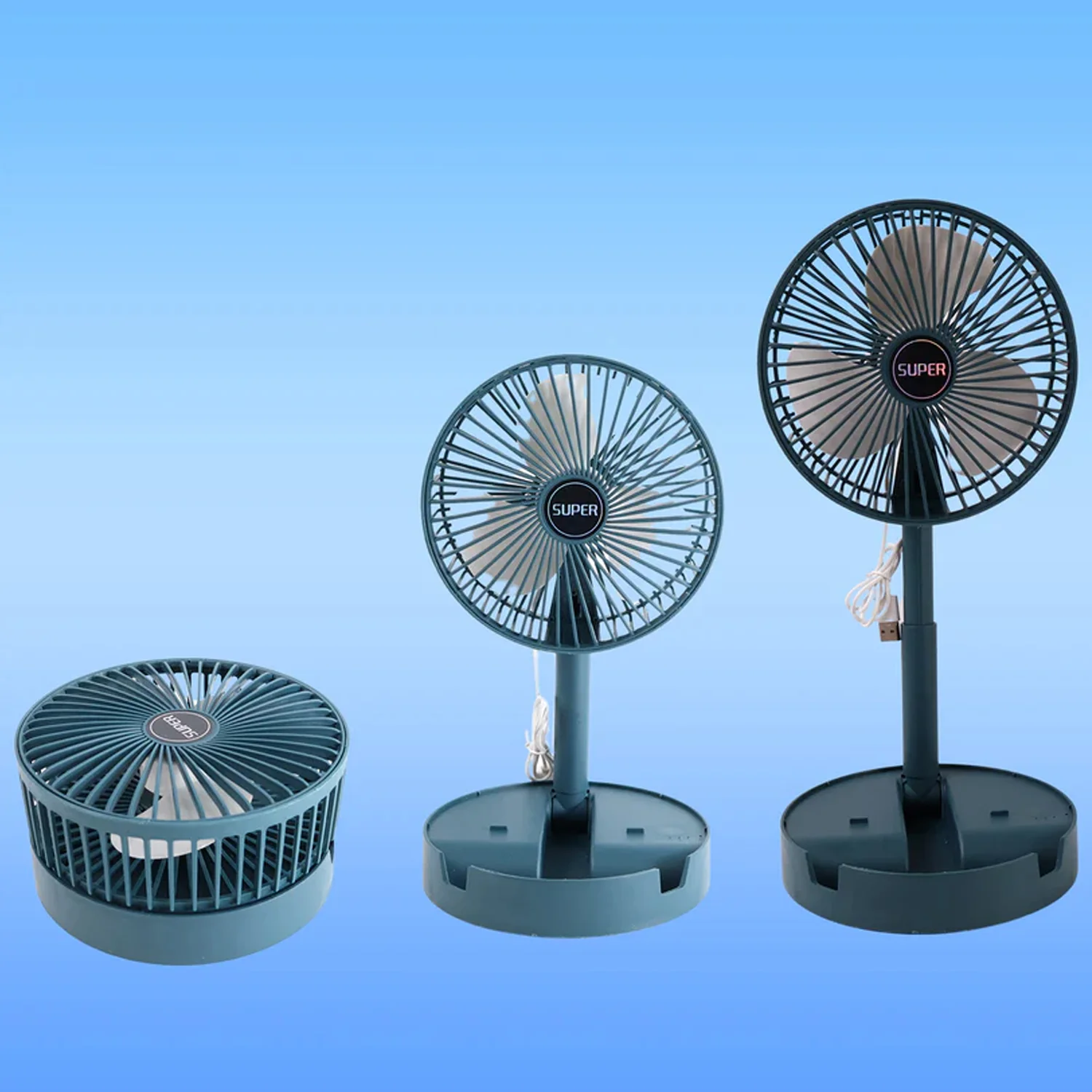 Foldable Mini Desk Fan with Adjustable Height and Angle (1 Pc) - Image 6