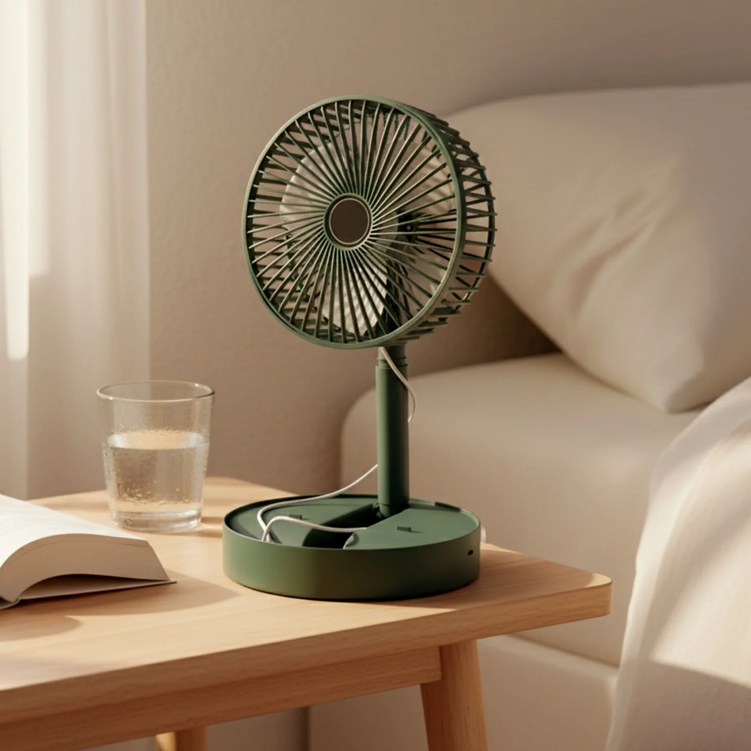 Foldable Mini Desk Fan with Adjustable Height and Angle (1 Pc) - Image 7