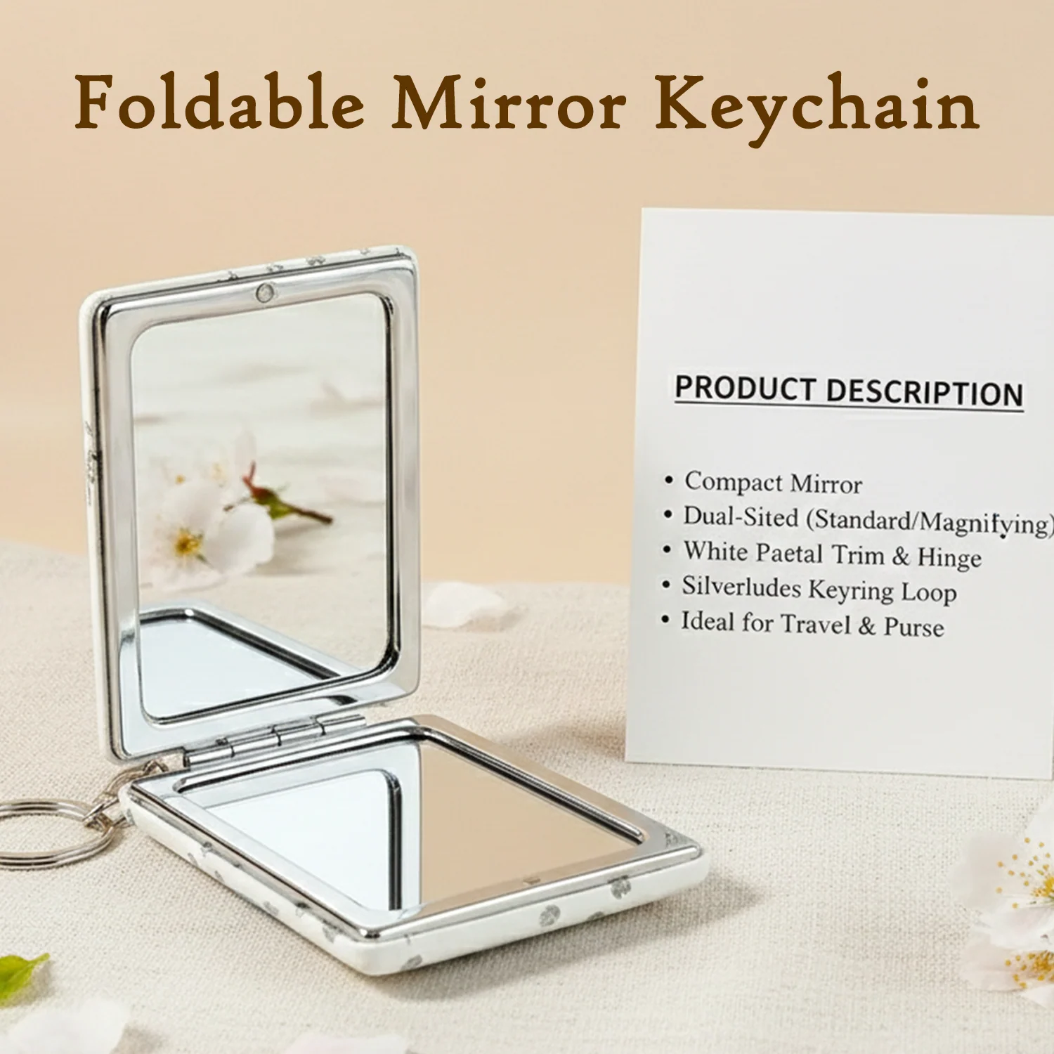 Foldable Mirror Keychain – (1 Pc) - Image 4