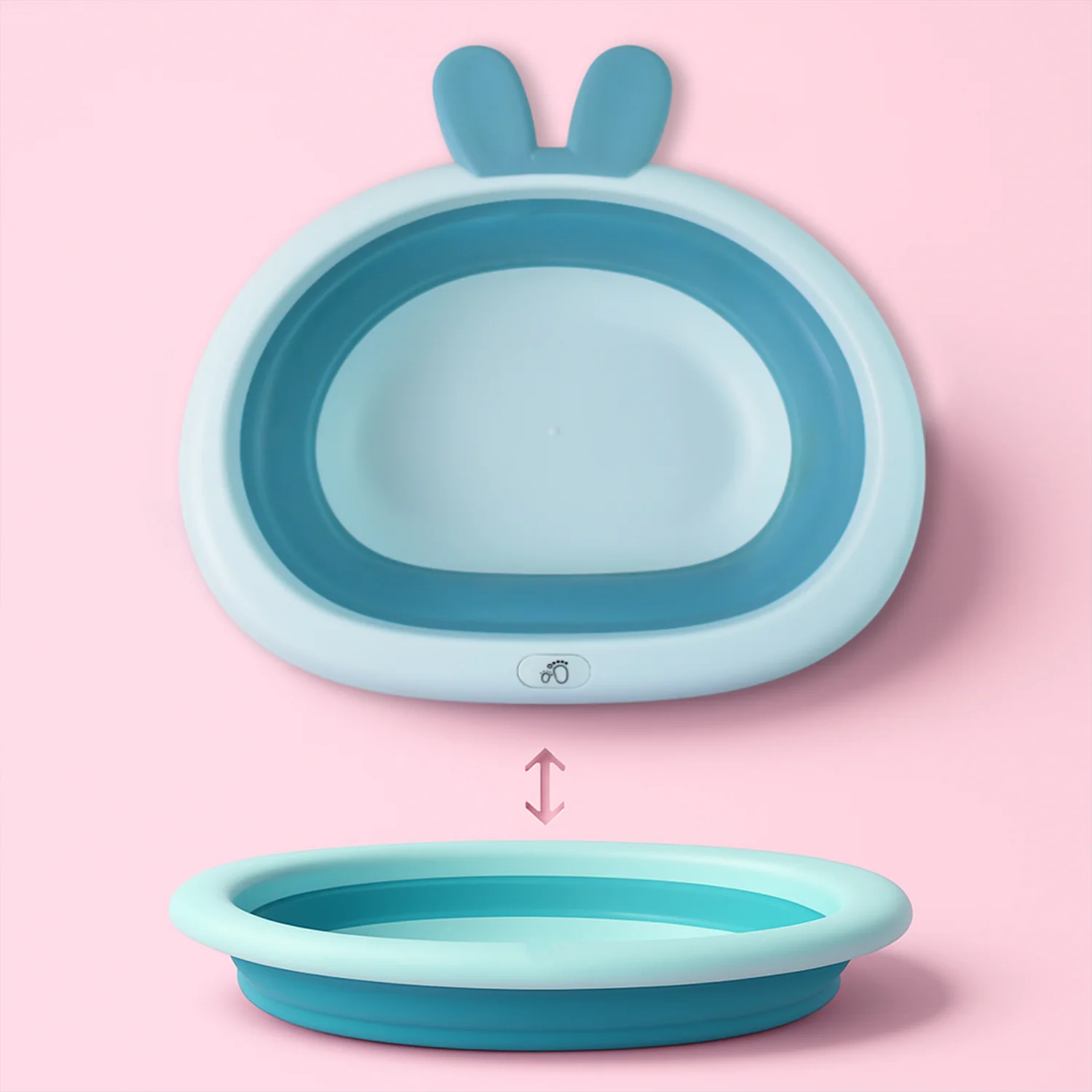 Foldable Multipurpose Collapsible Basin with Bunny Ear Handle - Image 7