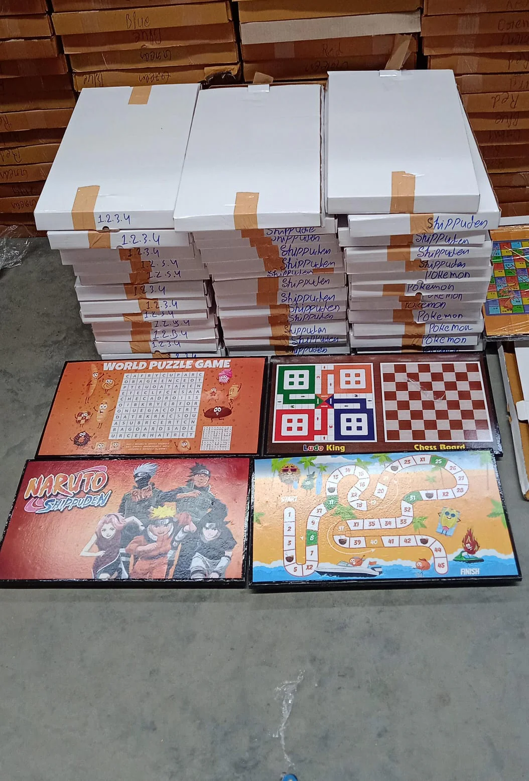 Foldable Mix Design Games Table Board || Bed Study Table (48 × 28 Cm / 1 Pc) - Image 7