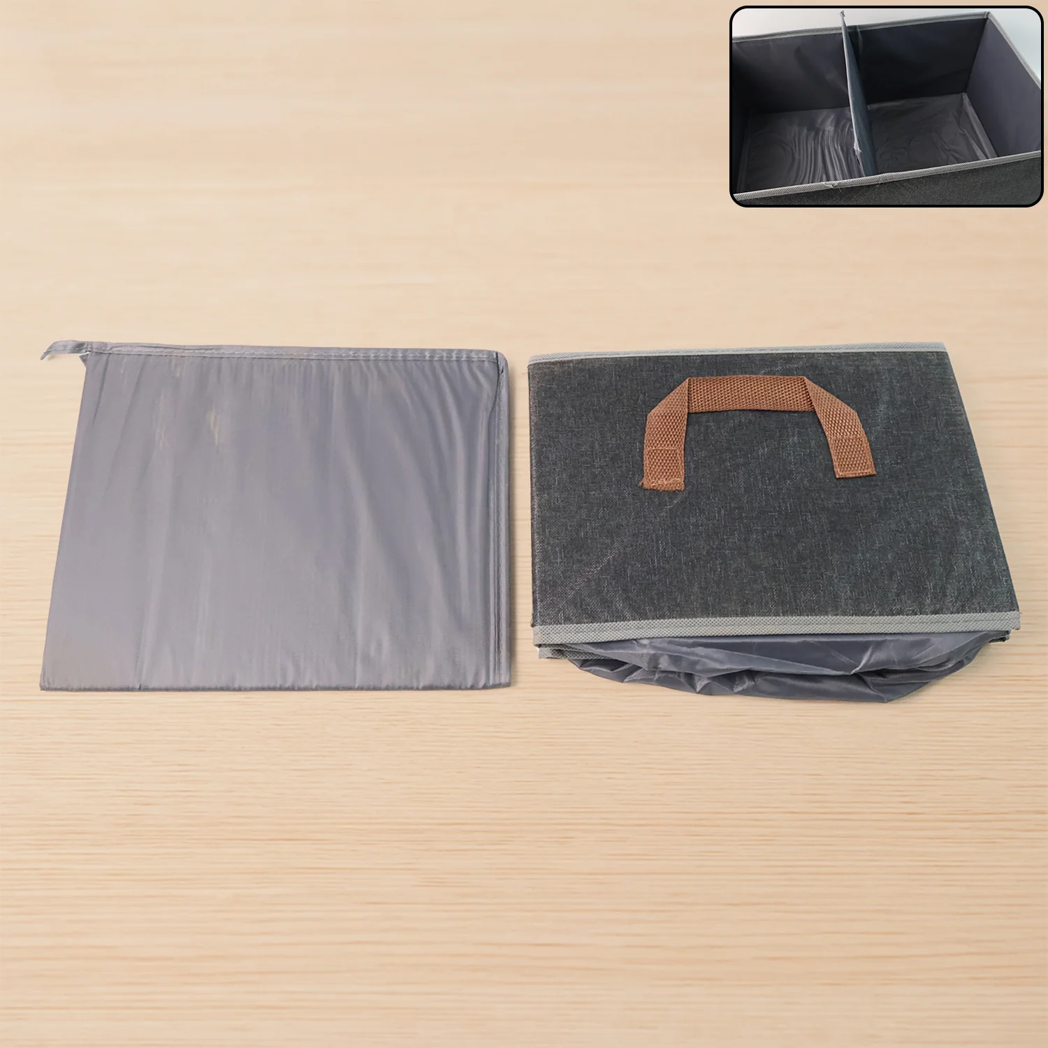 Foldable Rectangular Storage Box with Handle (46x28 cm / 1 Pc) - Image 4