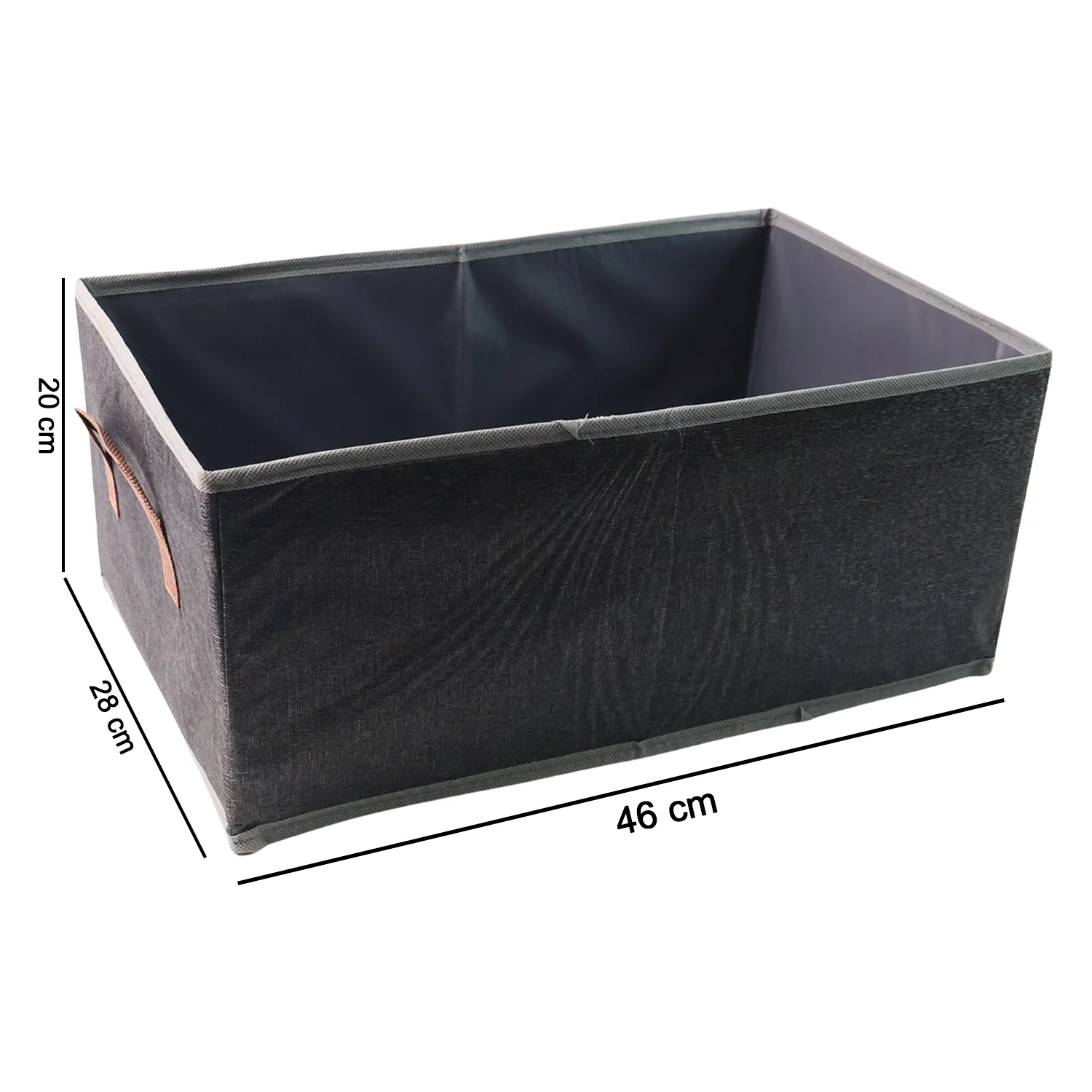 Foldable Rectangular Storage Box with Handle (46x28 cm / 1 Pc) - Image 6