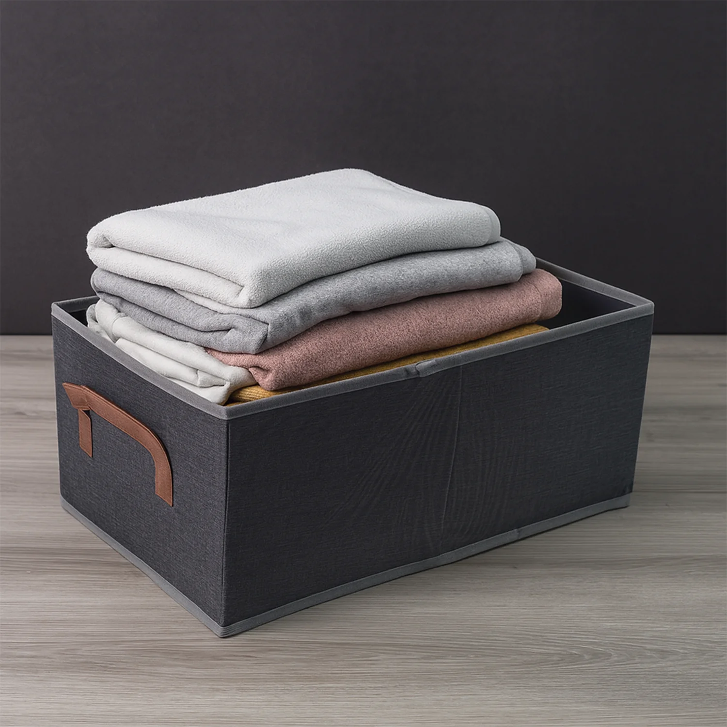 Foldable Rectangular Storage Box with Handle (46x28 cm / 1 Pc) - Image 8