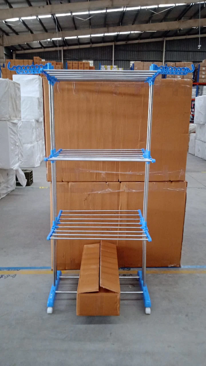 Foldable Stainless Steel Clothes Drying Stand Rack - Image 9