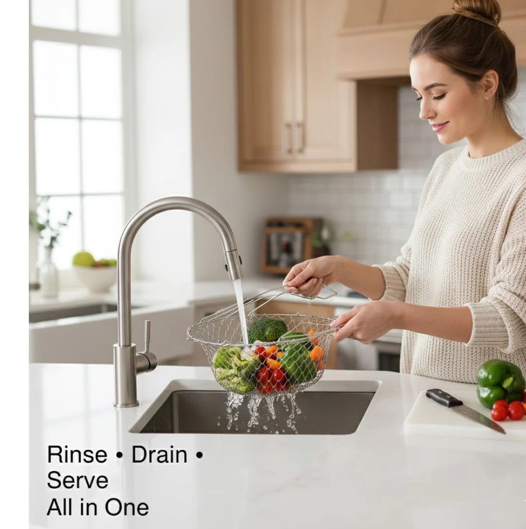 Foldable Strainer Chef Basket - Image 4
