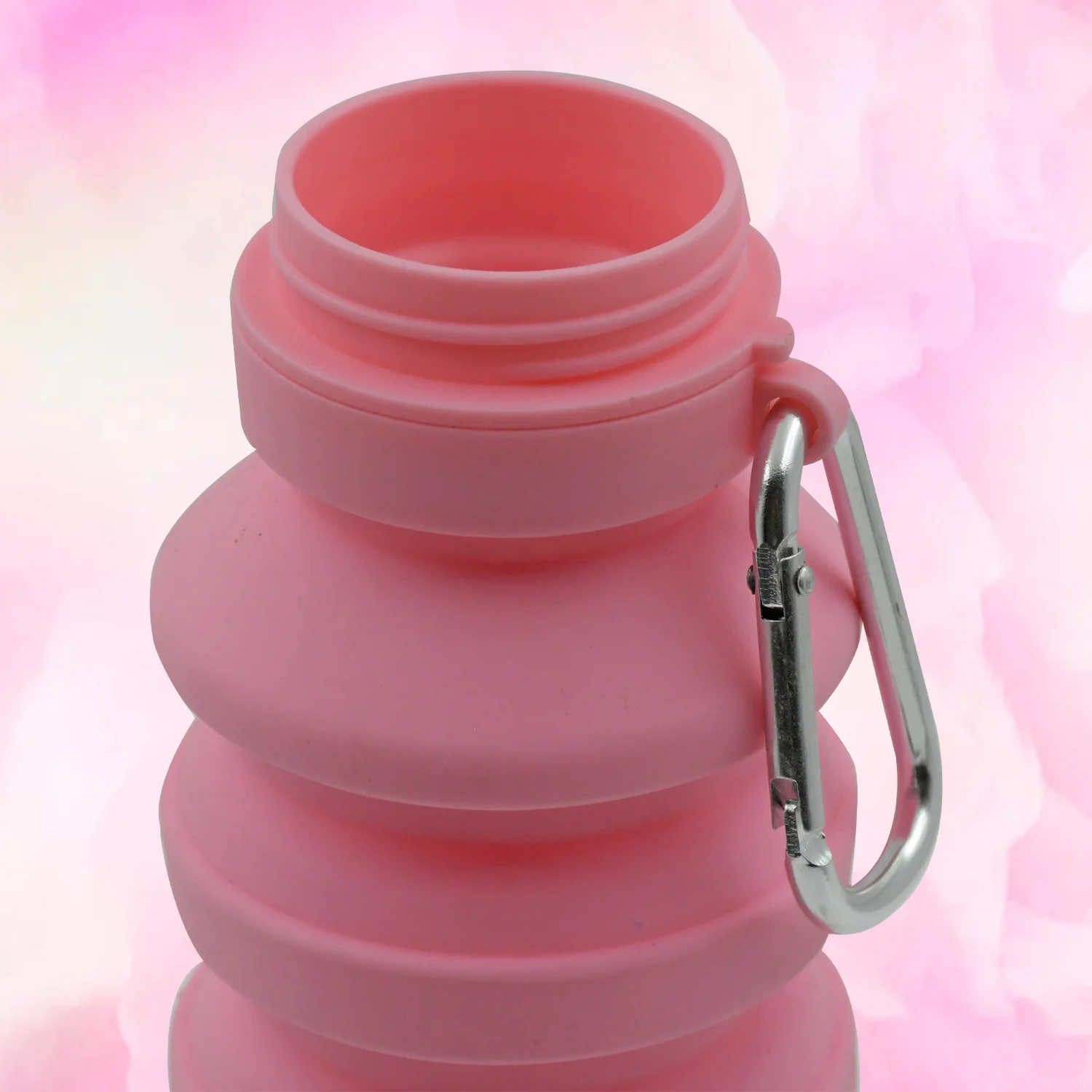 Foldable Silicone Leak Proof Sports Travel Water Bottle for  Gym Hiking 1 Pc 24 cm - Image 5