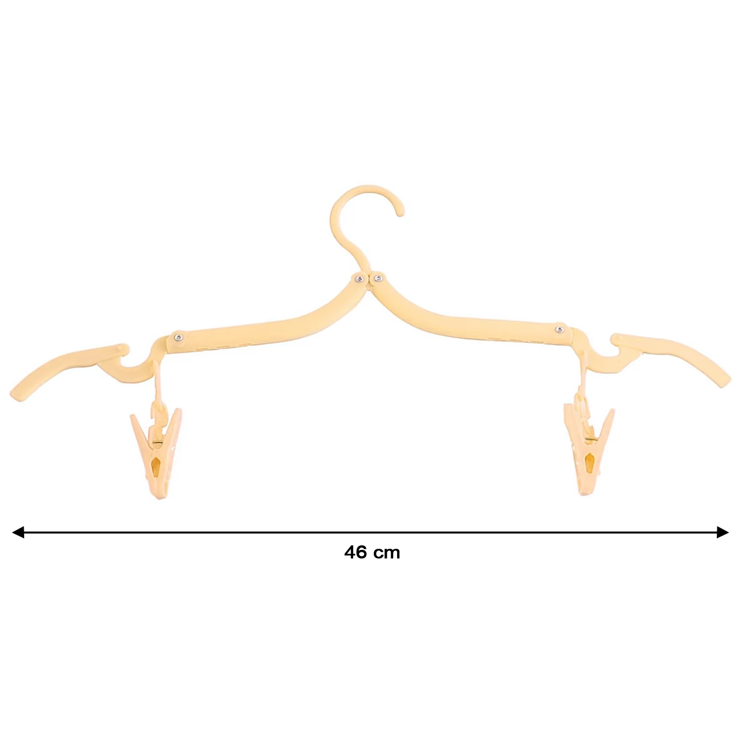 Folding Hanger with Clips for Clothes, Adjustable Hanger (1 Pc) - Image 4
