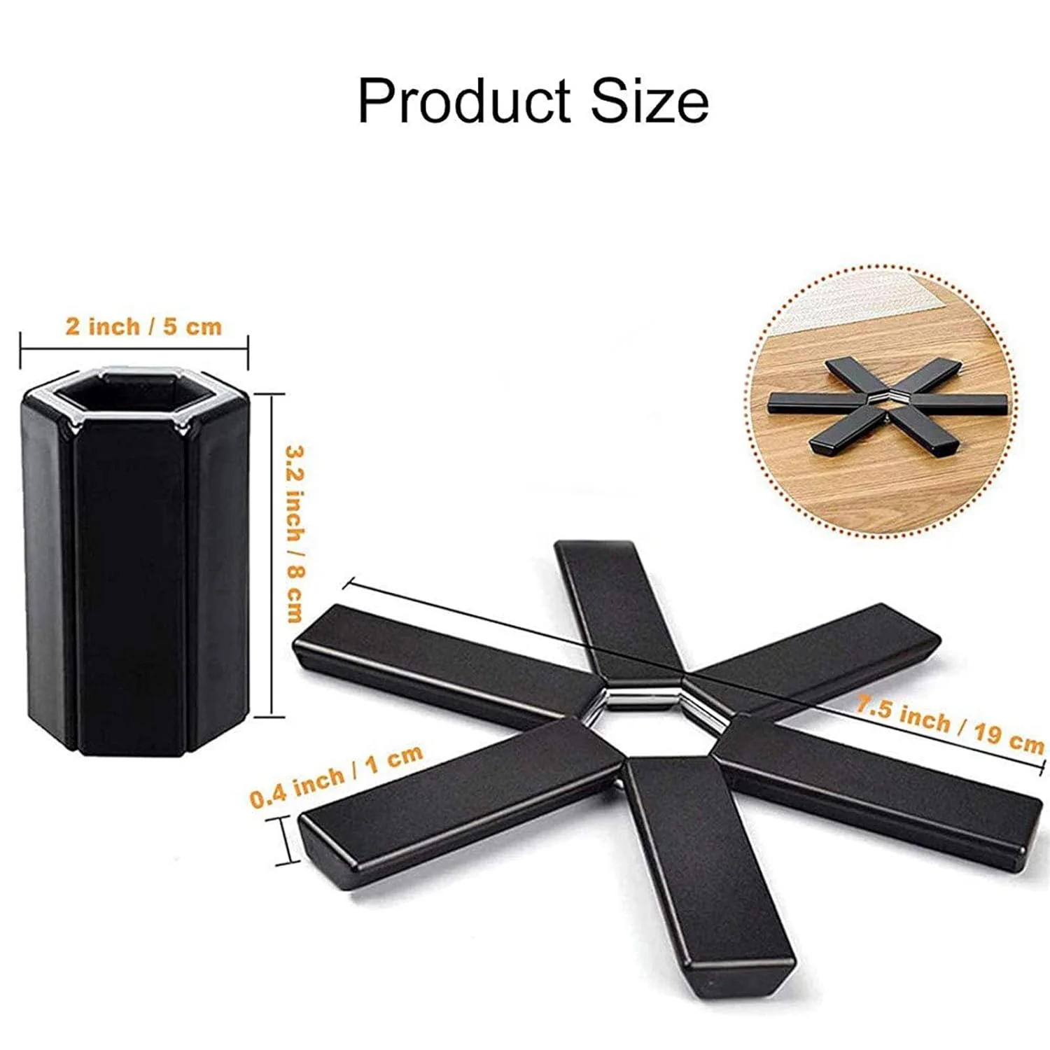 Folding Insulated Pad for Hot Pots - Foldable Trivet Mats (1 Pc) - Image 4