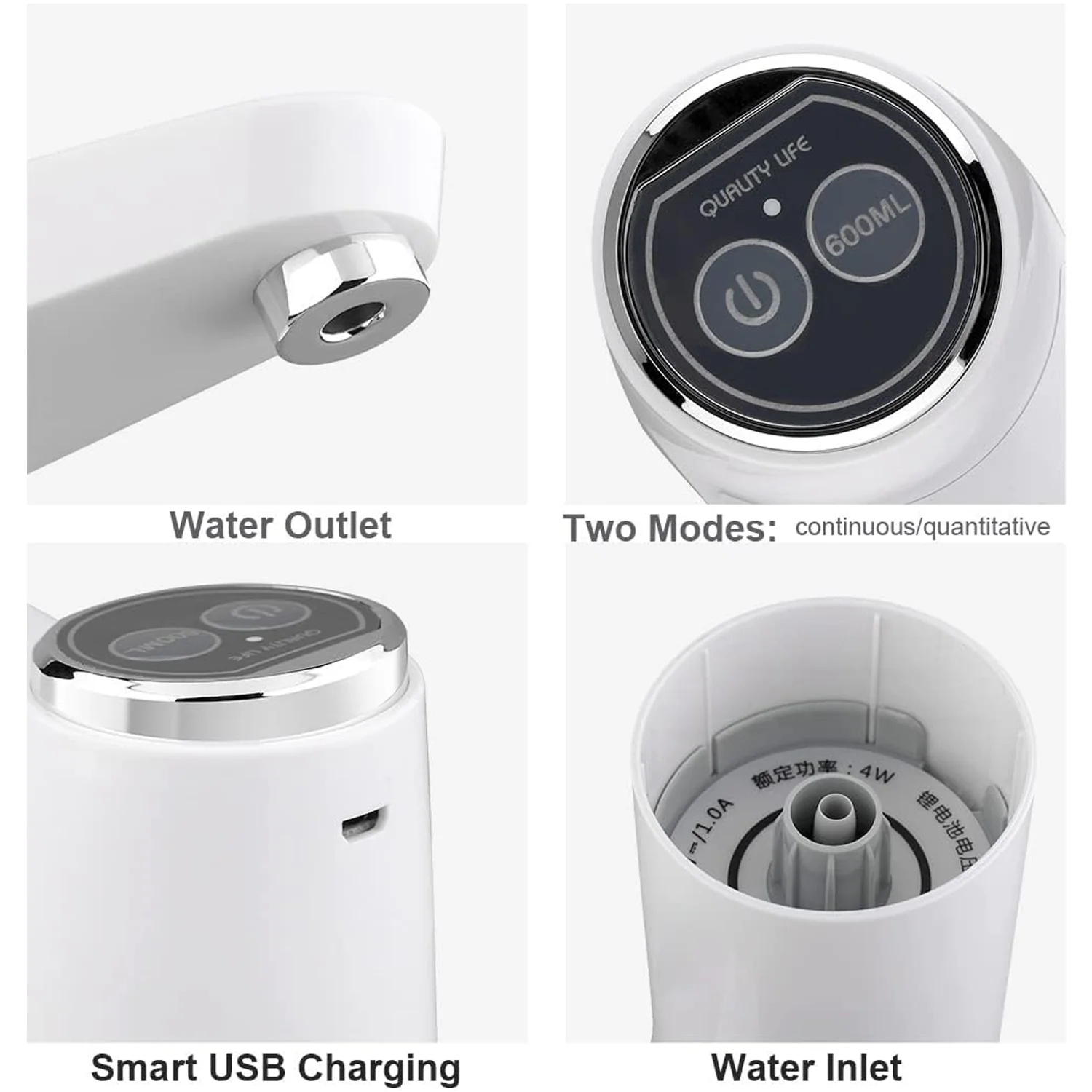 USB Electric Water Dispenser Pump, Portable Bottle Pump for Home & Travel Use - Image 4