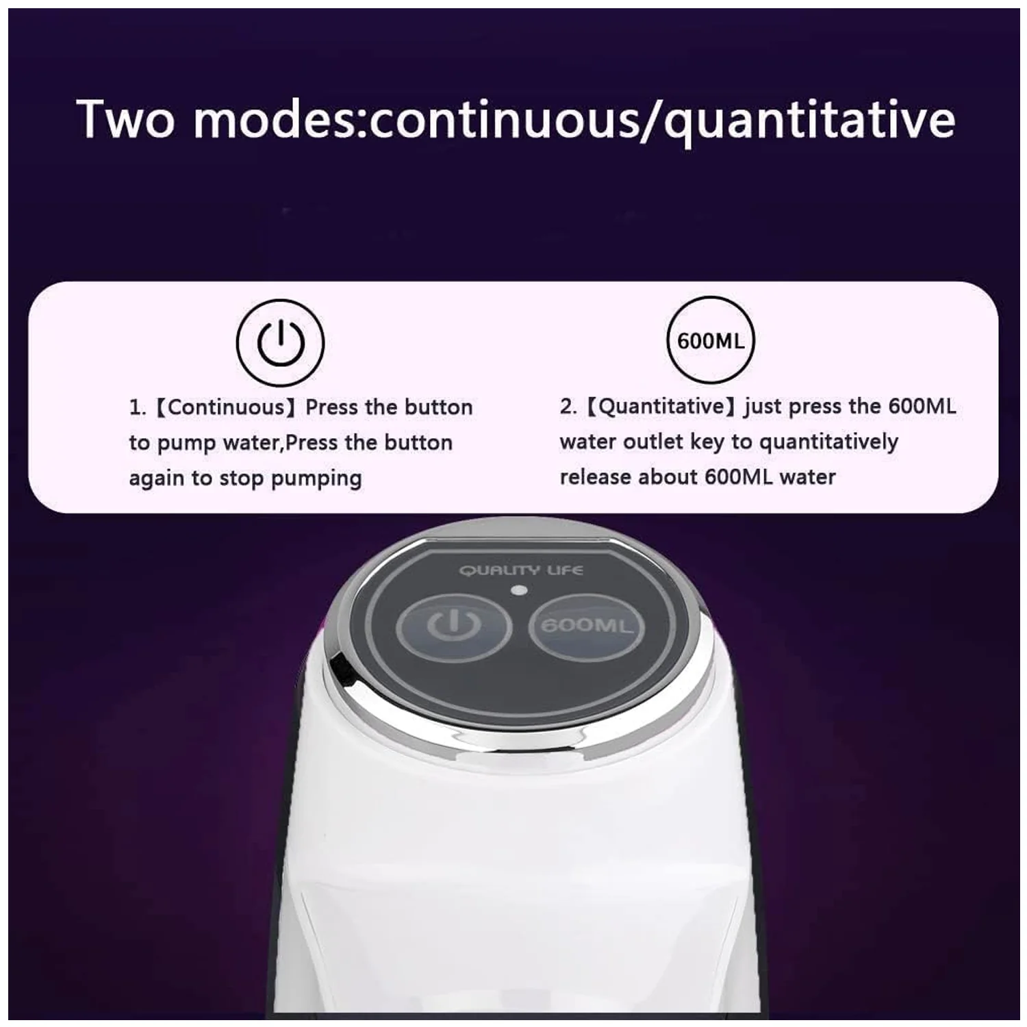 USB Electric Water Dispenser Pump, Portable Bottle Pump for Home & Travel Use - Image 6