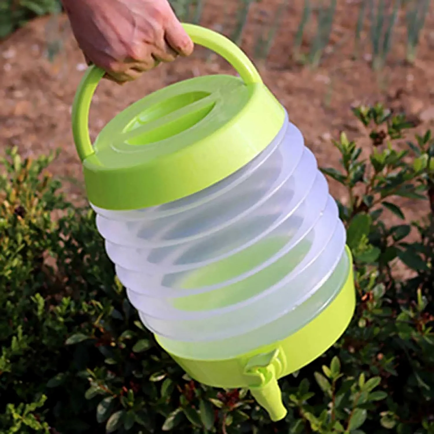 Collapsible Beverage Container with Tap Cold Drink Dispenser 3.5L Multicolor - Image 9