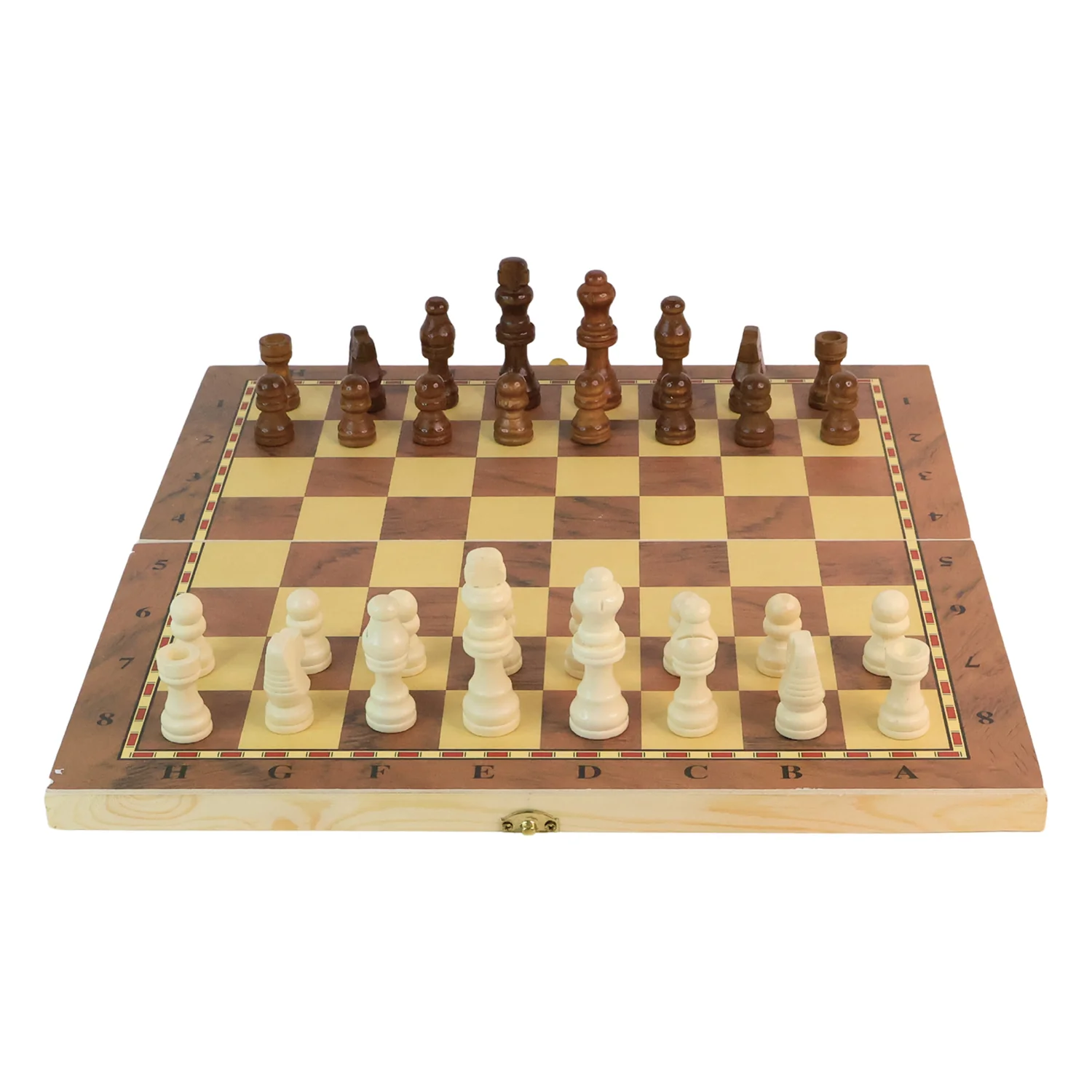 Foldable Wooden Chess Board Set (30 × 30 Cm / 1 Set) - Image 5