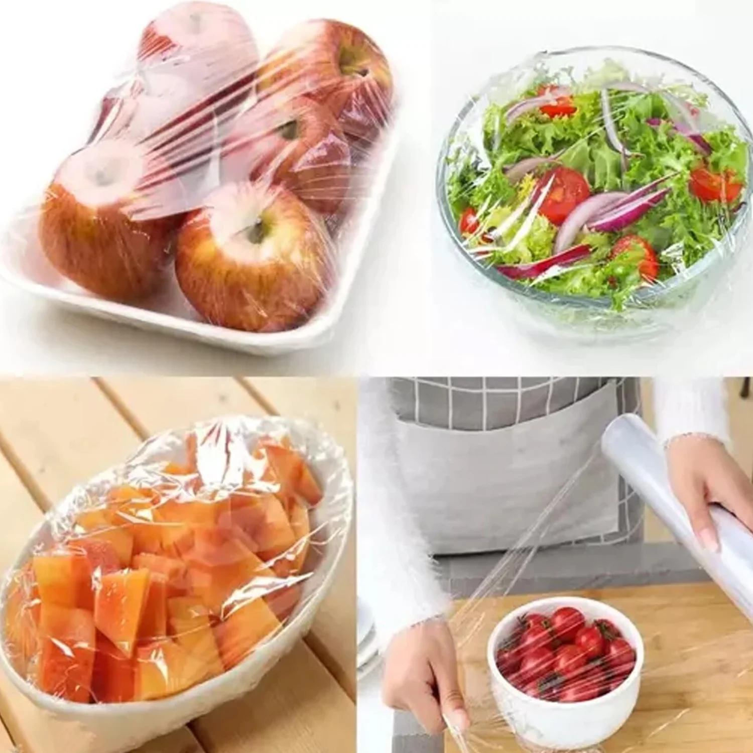 Food Grade Cling Wrap Roll (30 Bag, 300x300 mm) - Image 3