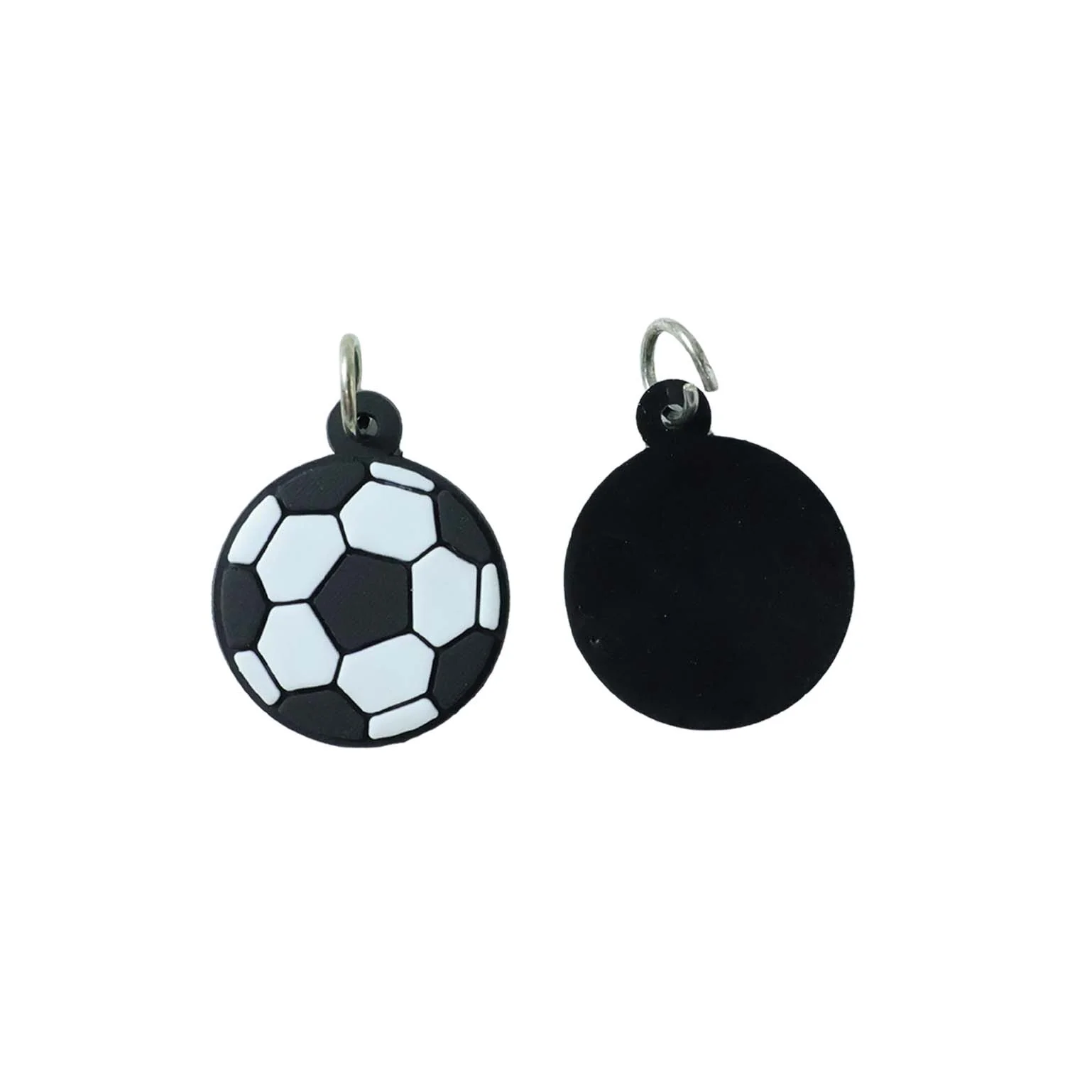 Football Design Shape Bag Charm Keychain Set (10 Pc) - Image 4