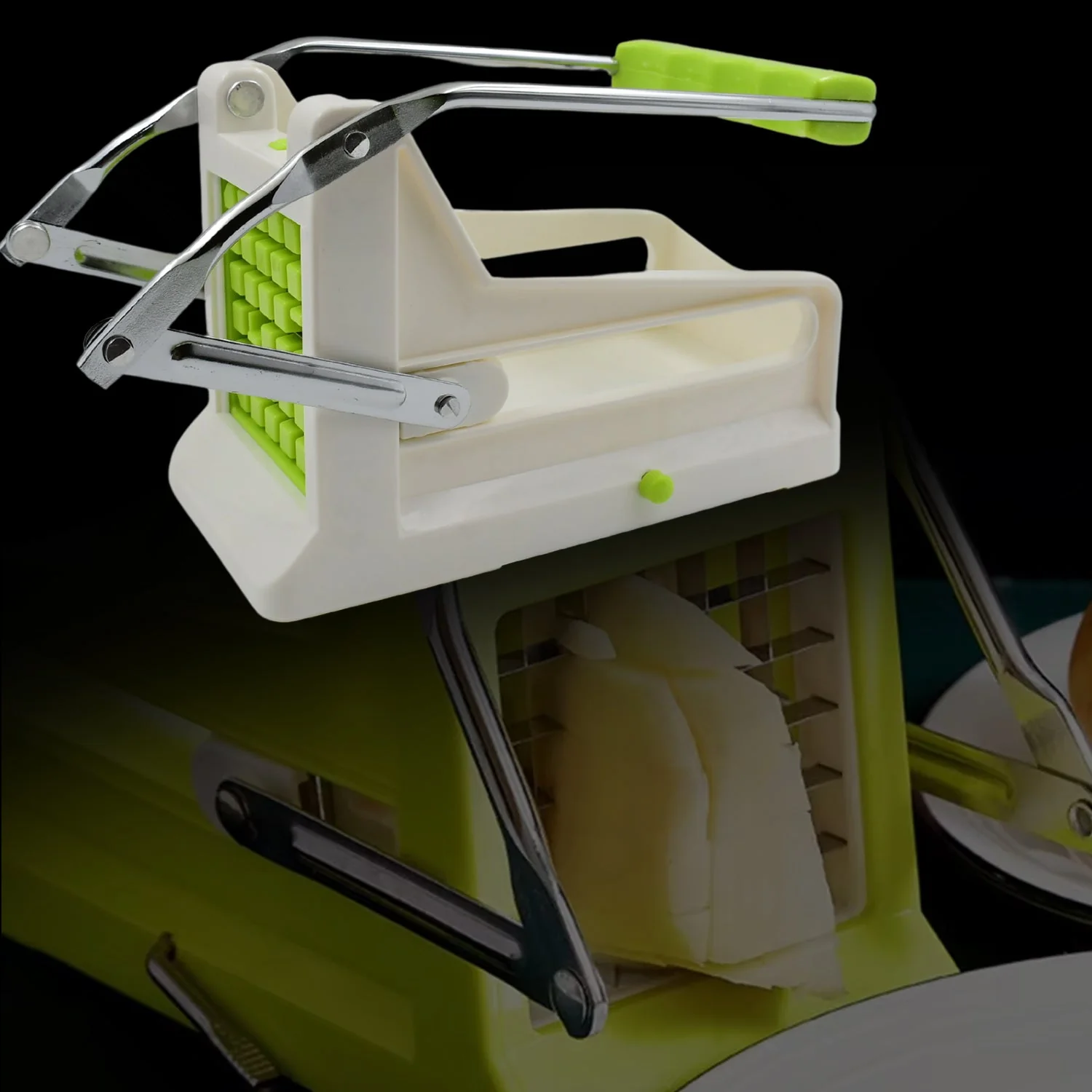 French Fry Cutter Stainless Steel Vegetable & Potato Slicer (1 Pc) - Image 6