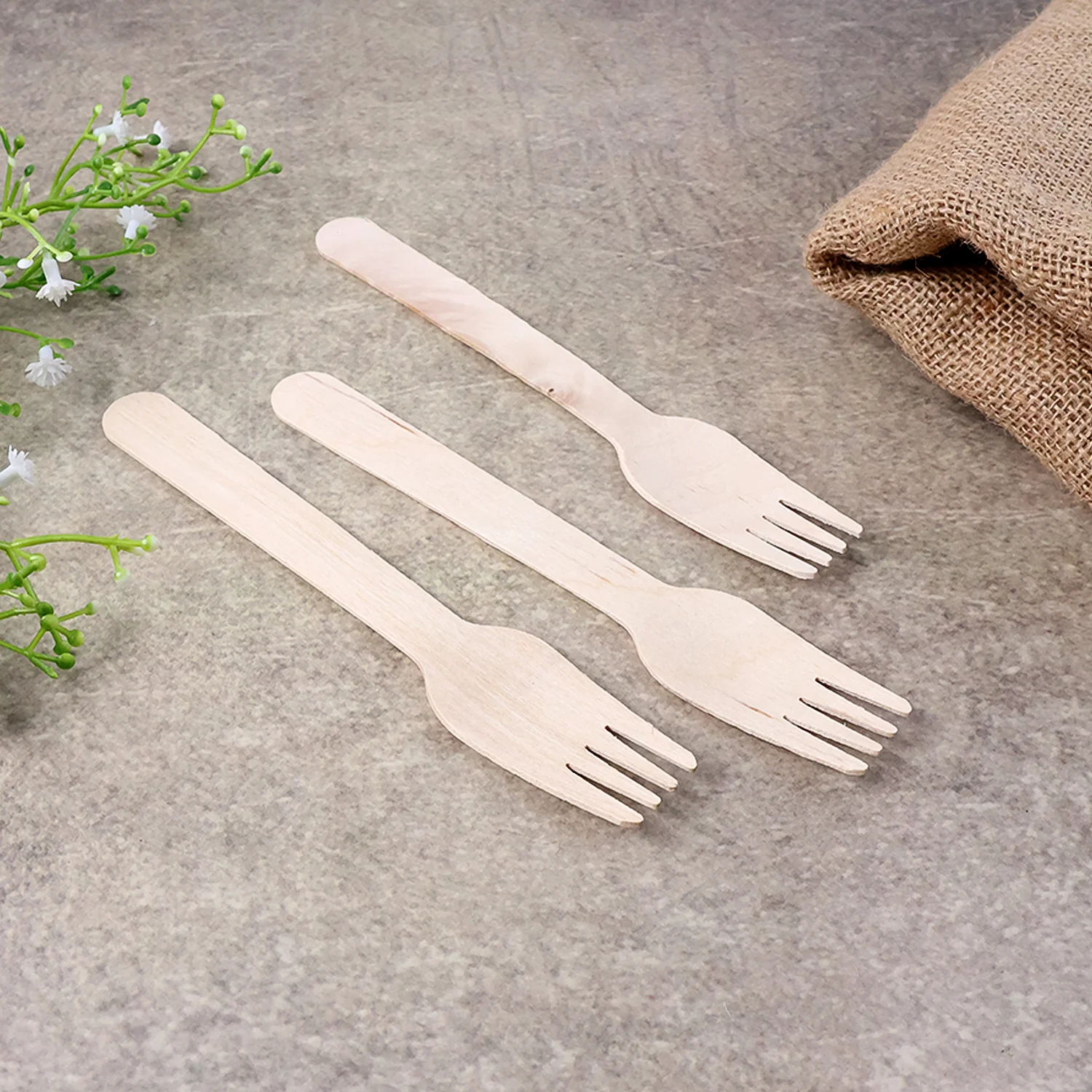 Freshee 160mm Wooden Fork – 30 Pcs Pack - Image 4