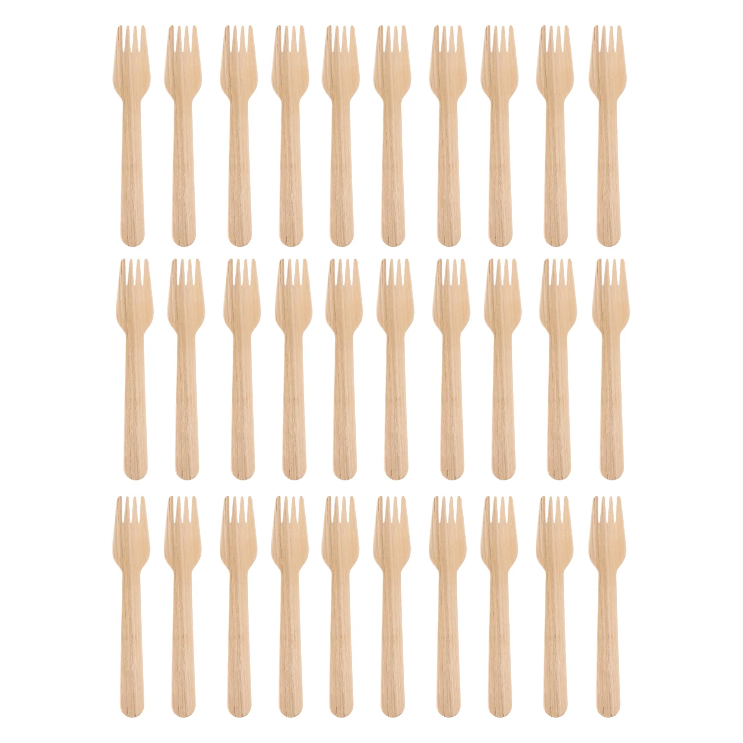 Freshee 160mm Wooden Fork – 30 Pcs Pack - Image 5