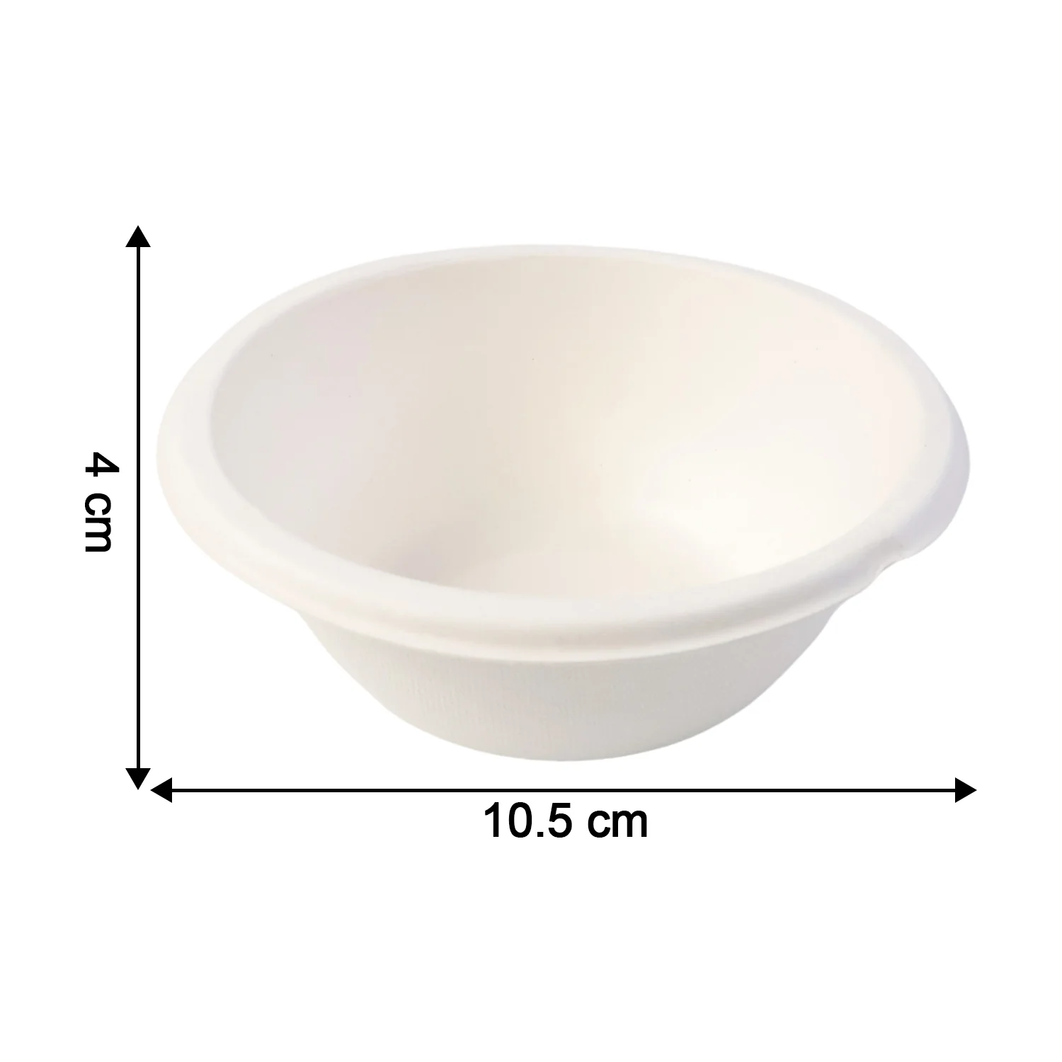 Freshee 180 ml Round Compostable Bagasse Bow (10 Pc) - Image 4