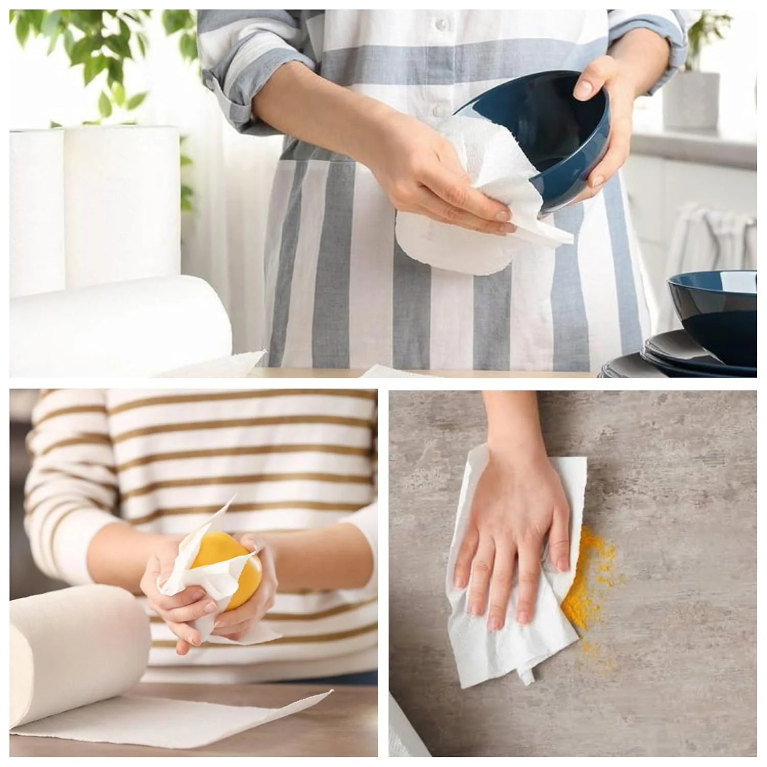 Freshee Kitchen Paper Towel Roll - 60 Sheets (21.5 × 22 cm Each) - Image 6