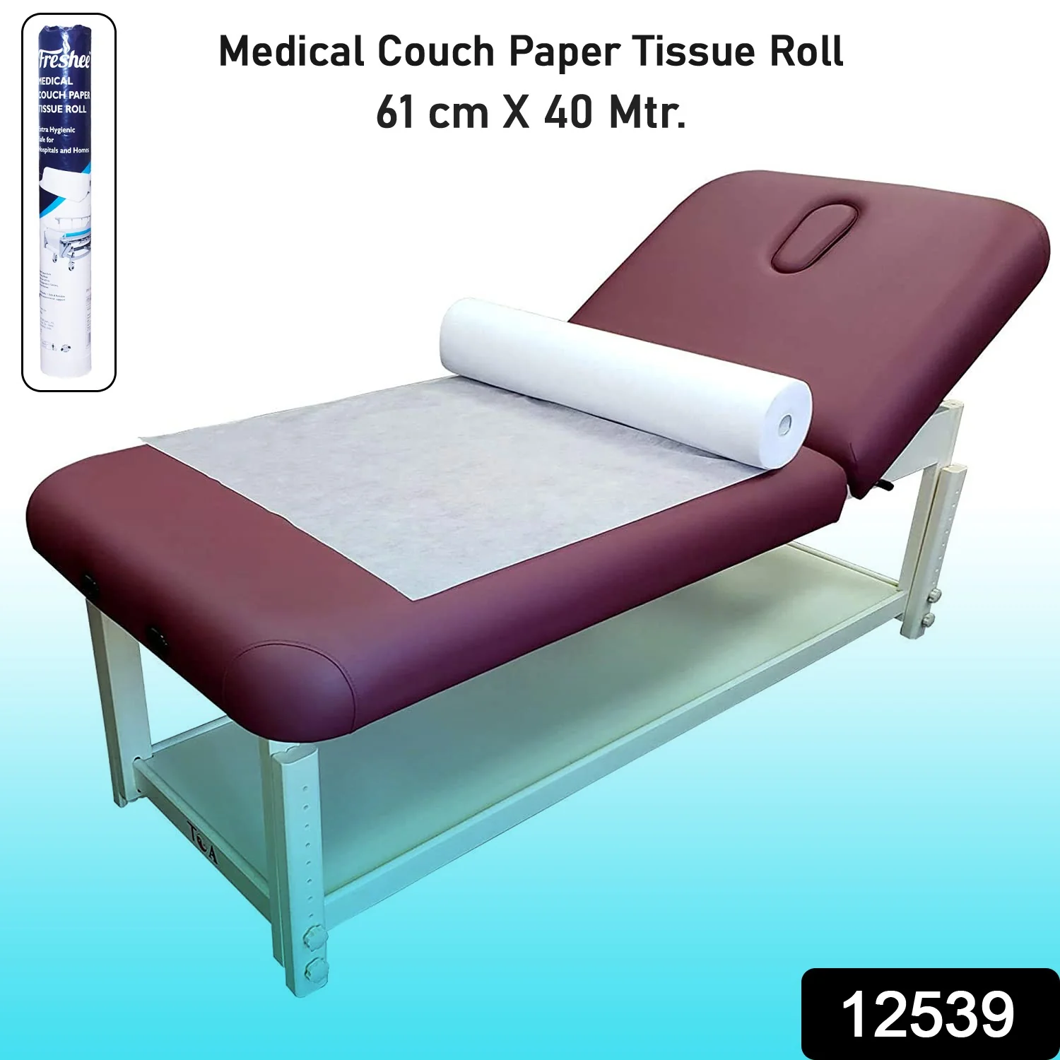 Freshee Medical Couch Paper Tissue Roll – 61 cm x 40 Meter - Image 2