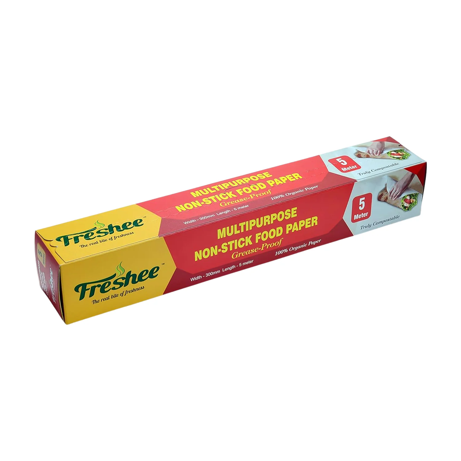 Freshee Multipurpose Grease-Proof & Non-Stick Food Paper Roll — 300 mm × 5 meter - Image 5