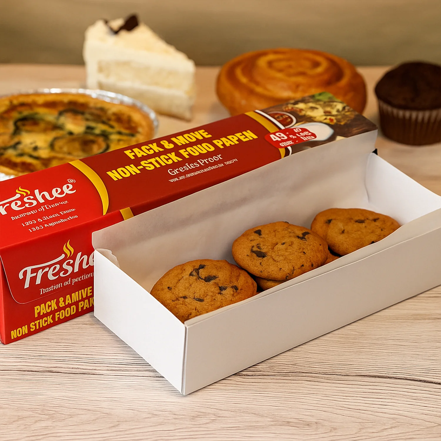 Freshee Pack & Move Non-Stick Food Paper 40 Meter + 5 Meter Free (Total 45 Meter) - Image 6