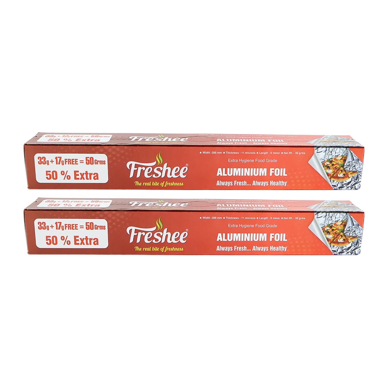 Freshee Premium Aluminium Foil — Twin Pack 2 Pc (Net 50 g each) - Image 5