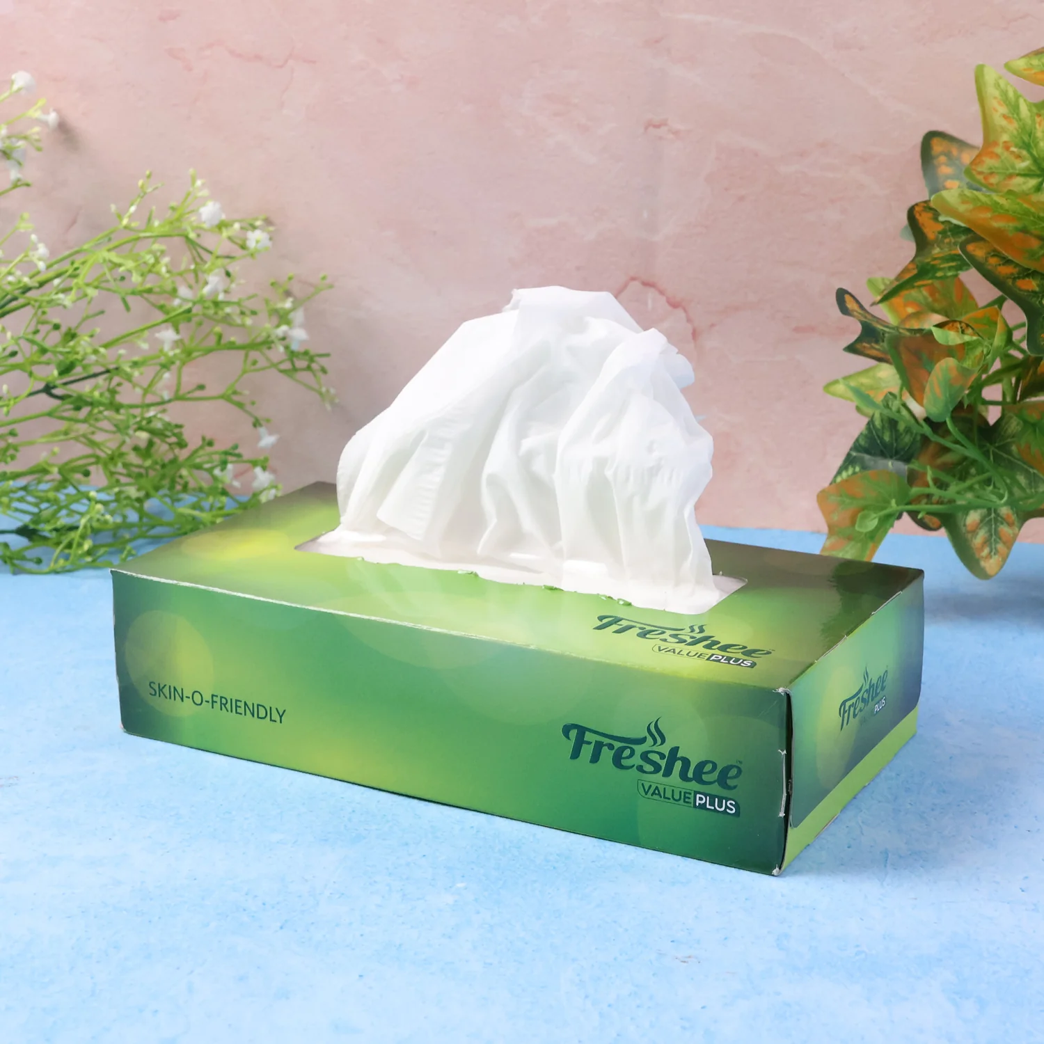 Freshee Premium Skin-Friendly Facial Tissues — 100 Pc Box (18 x 20 cm) - Image 7
