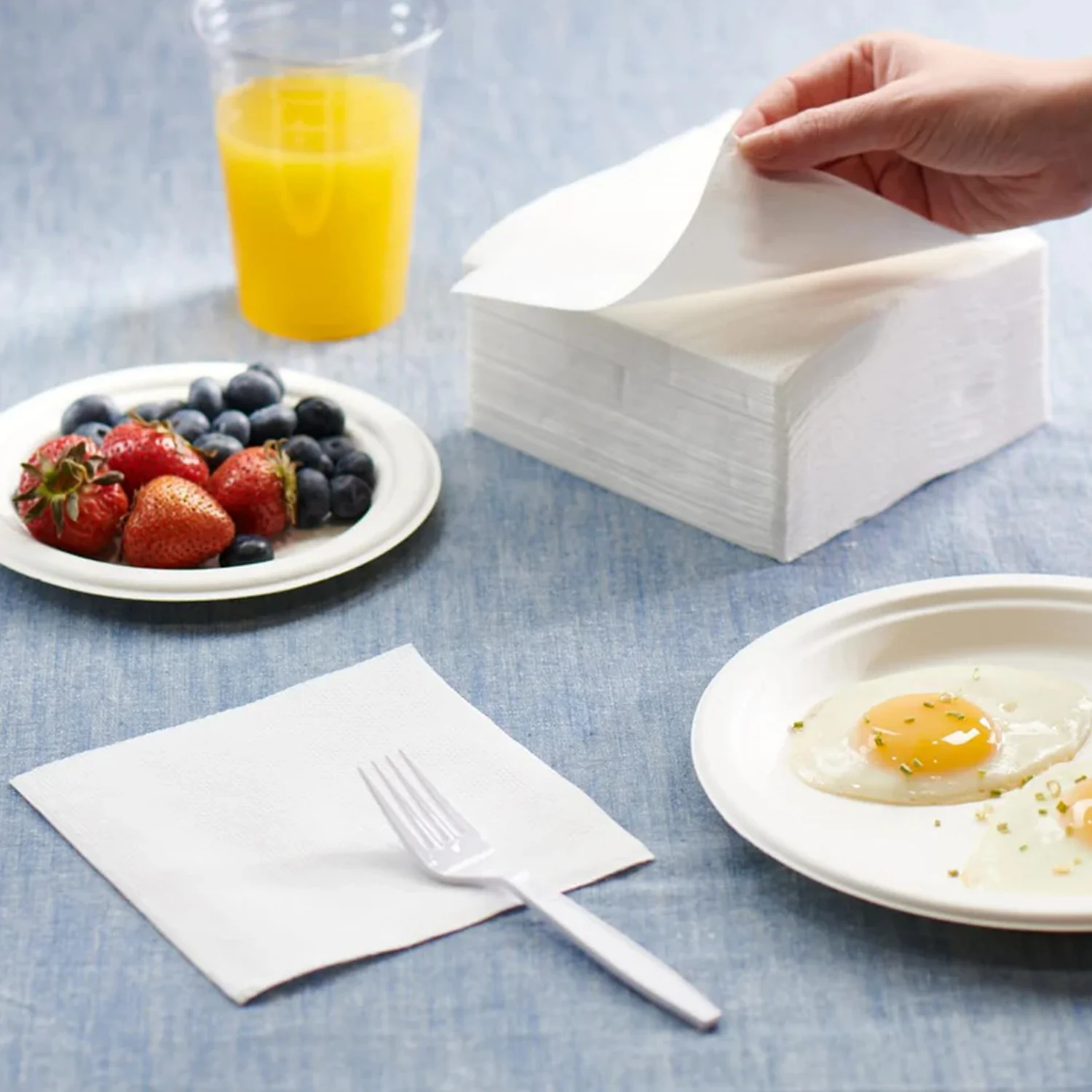 Freshee Premium Ultra-Soft Disposable Paper Napkins — 50 Pc (23 x 25 cm) - Image 6