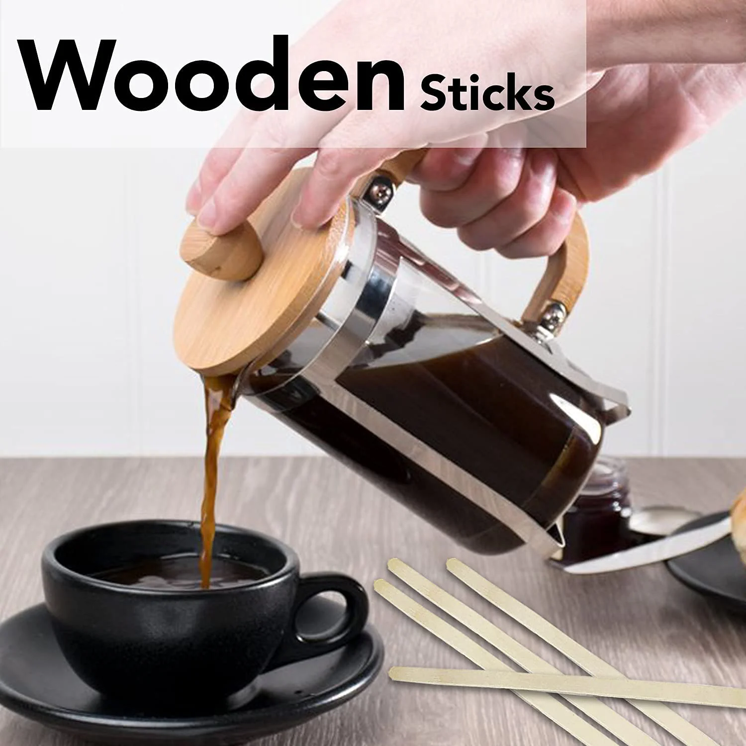 Freshee Wooden Coffee Stirrers 140×5×1 mm – 30 Pcs Pack - Image 6