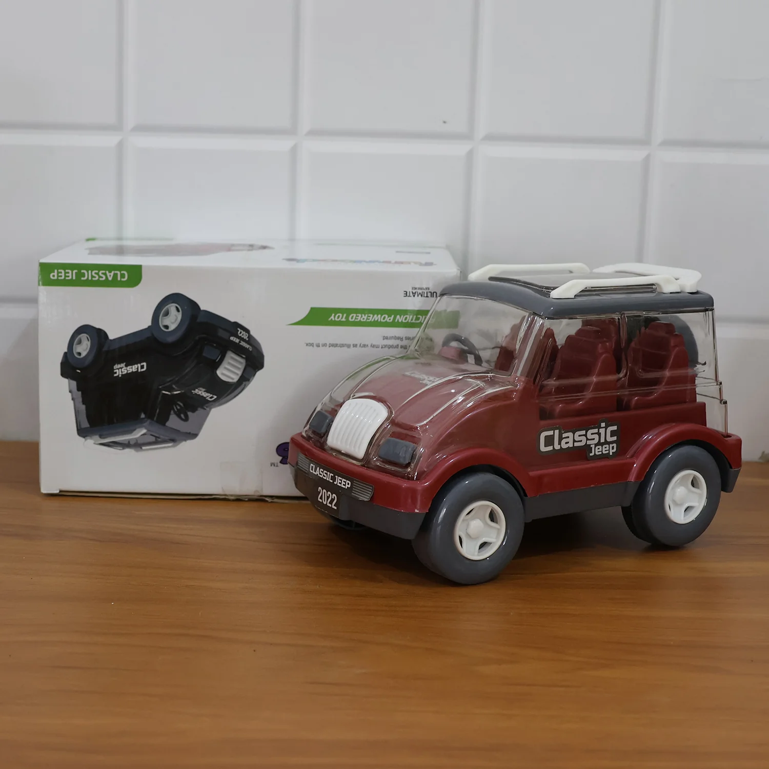 Friction-Powered Classic Jeep Toy Car for Kids (1 Pc) - Image 8