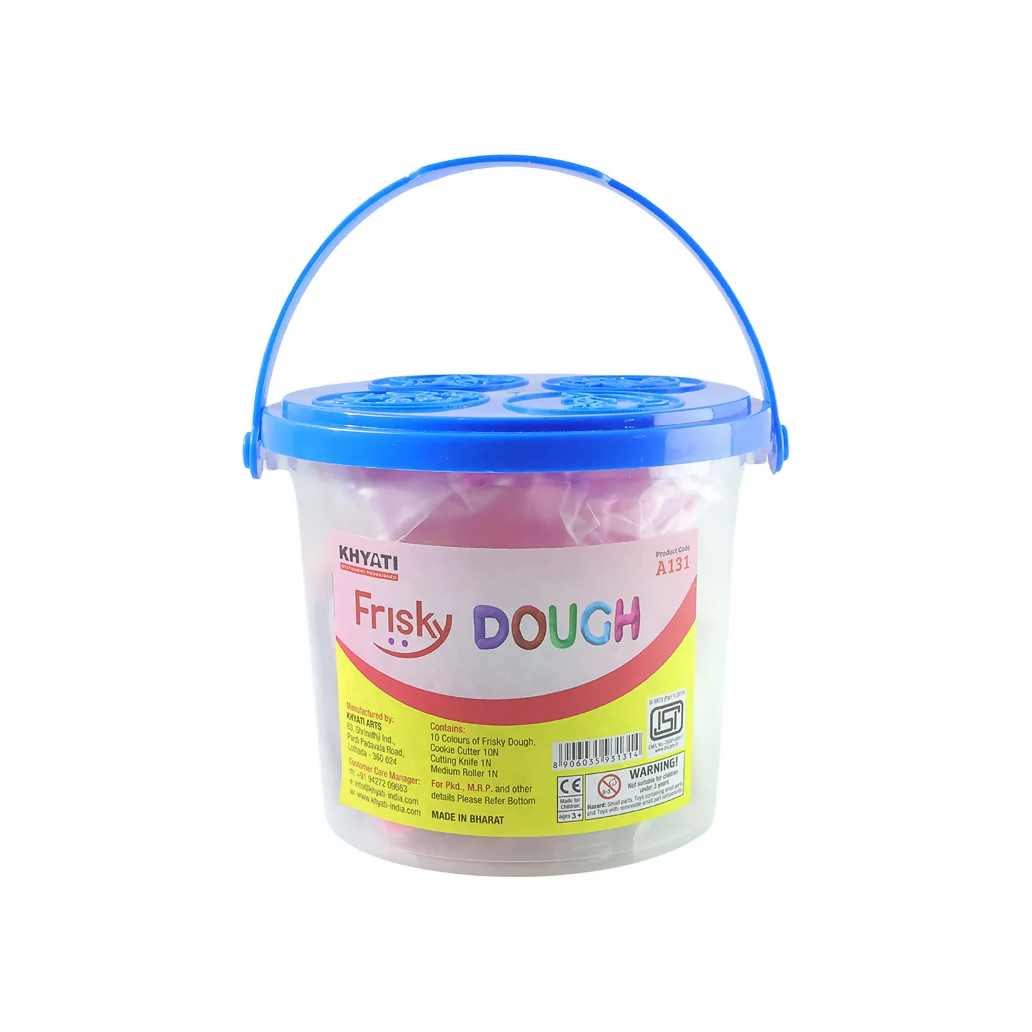 Frisky Dough Creative Clay Play Set with 10 Colours & Shape Cutters - Image 5