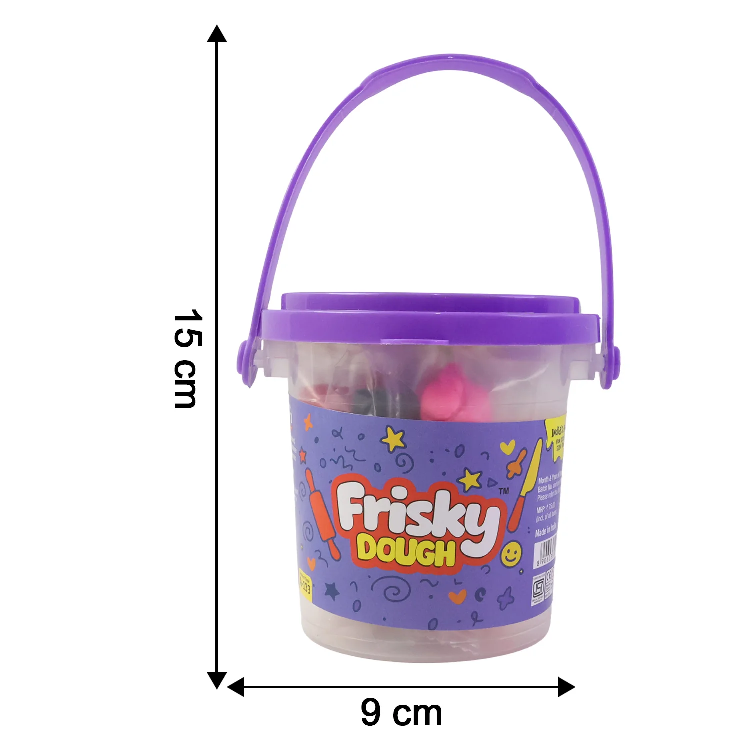 Frisky Dough Modelling Clay Set – 12 Multicolor Dough Sticks with Shape Cutters - Image 6