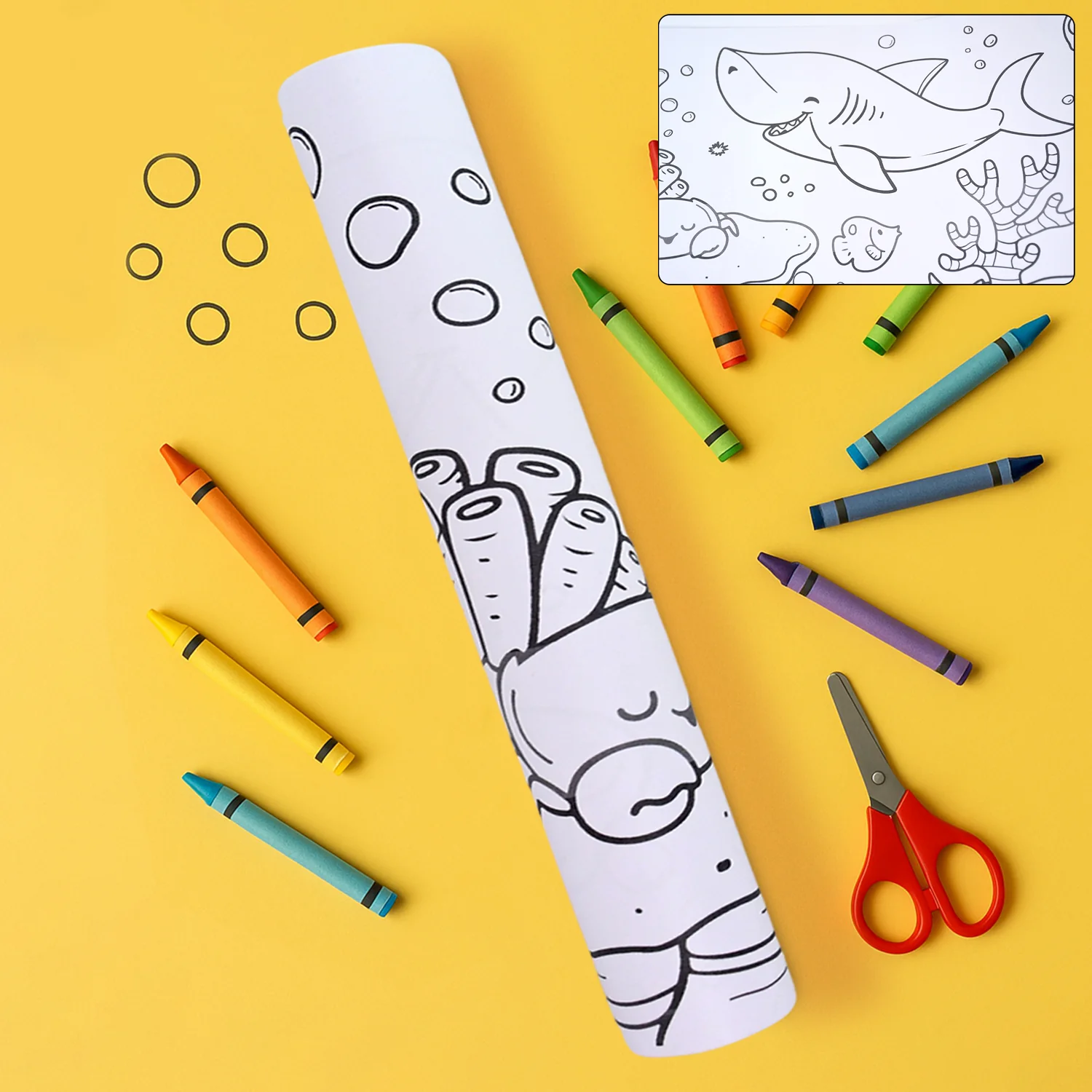Fun and Educational Coloring Roll (1 Pc) - Image 6
