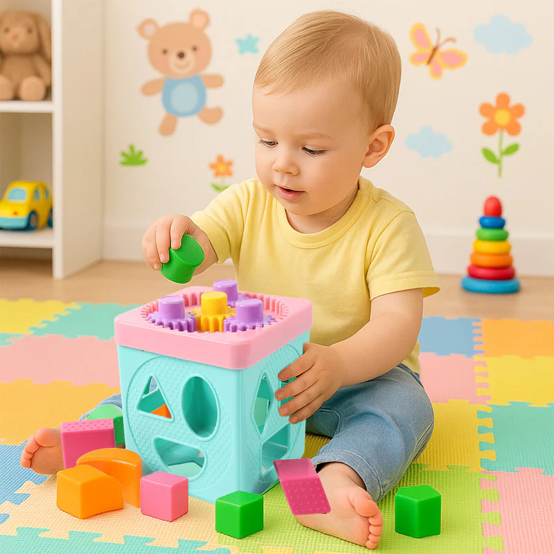 Funskool Giggles Shape Sorter Gear Box – Educational Activity Toy for Toddlers - Image 3