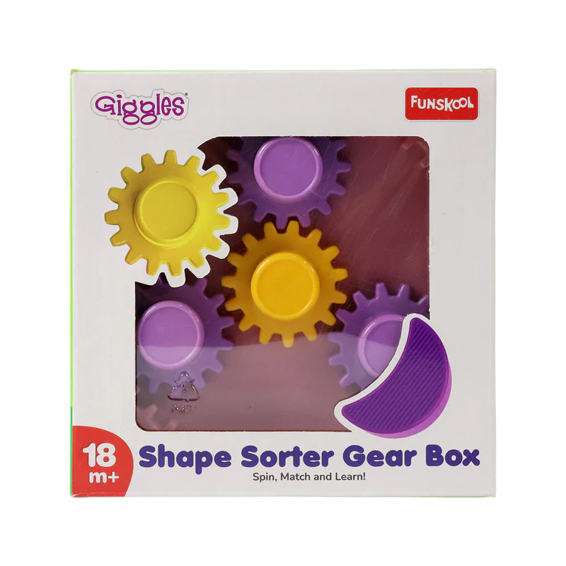 Funskool Giggles Shape Sorter Gear Box – Educational Activity Toy for Toddlers - Image 5